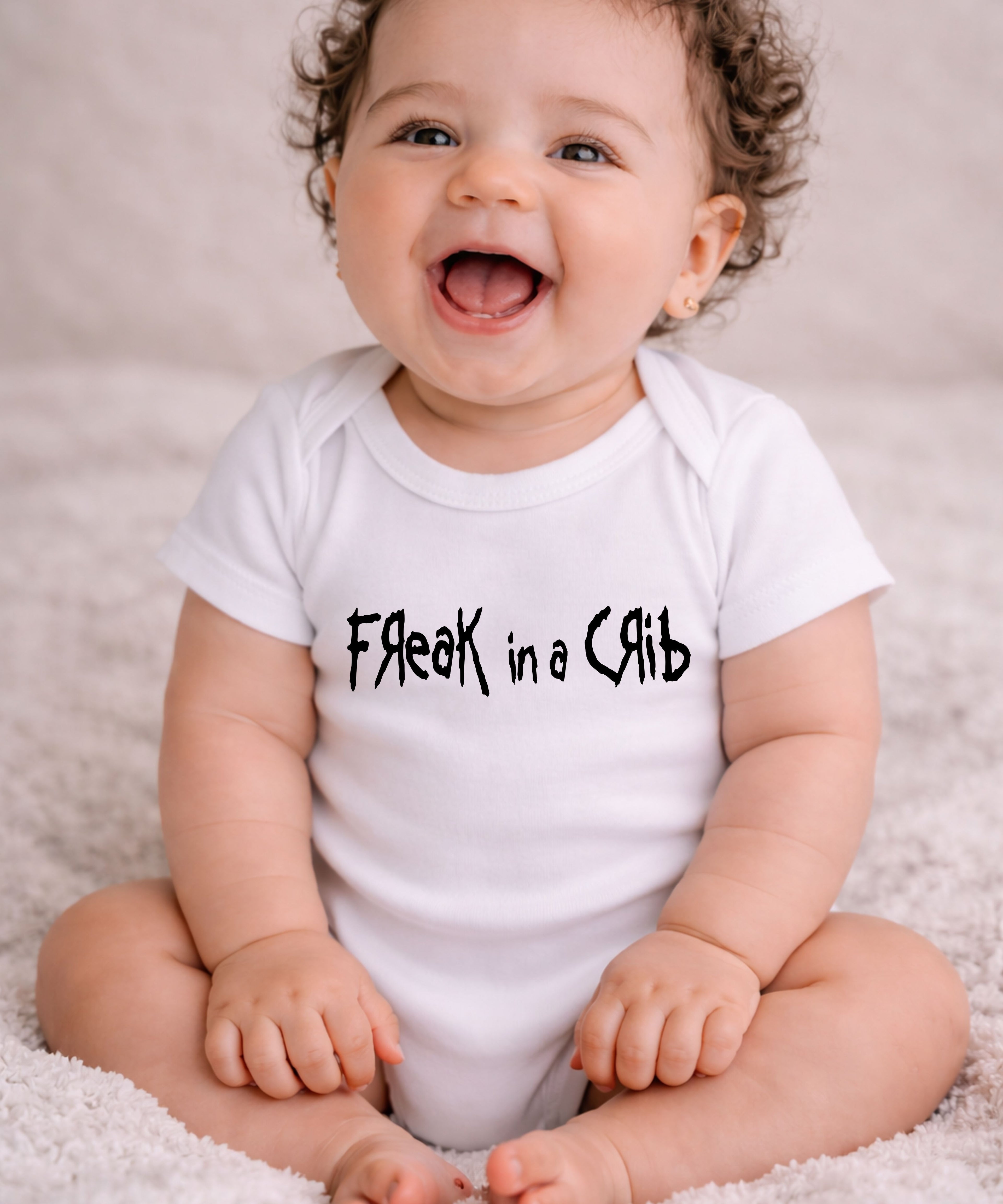 Freak In A Crib Baby Bodysuit