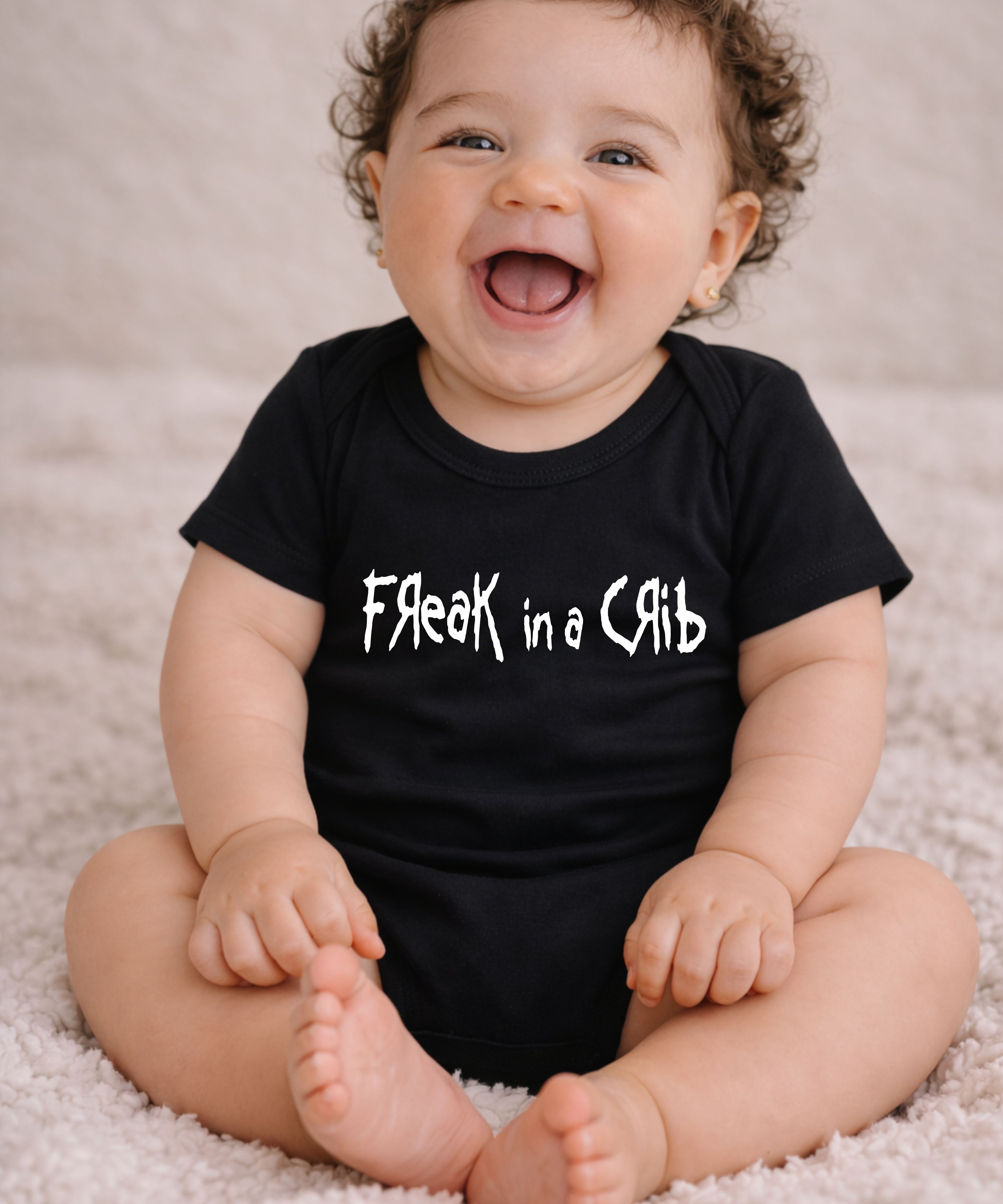 Freak In A Crib Baby Bodysuit