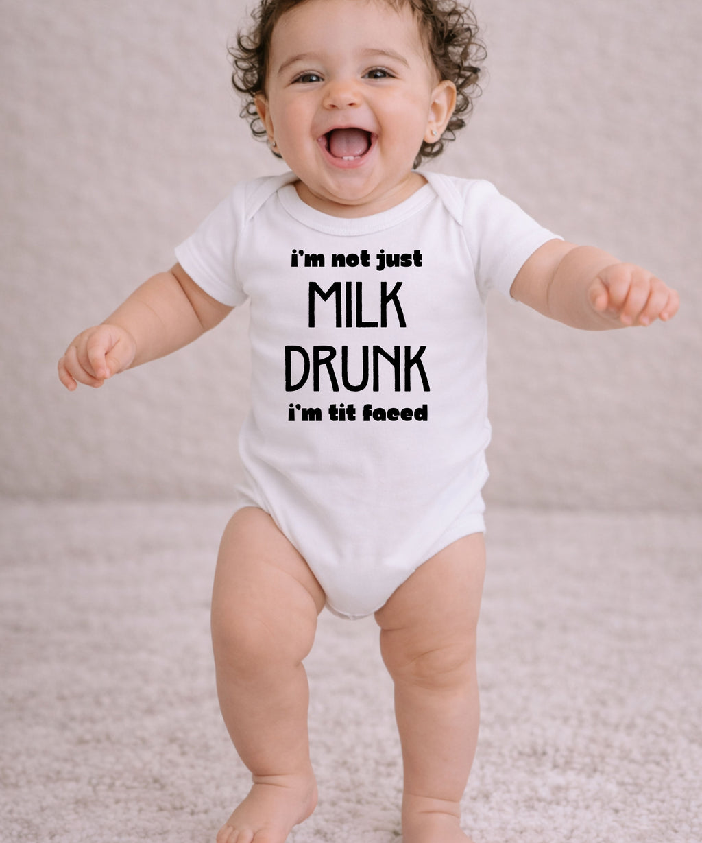 Milk Drunk/Tit Faced Baby Bodysuit
