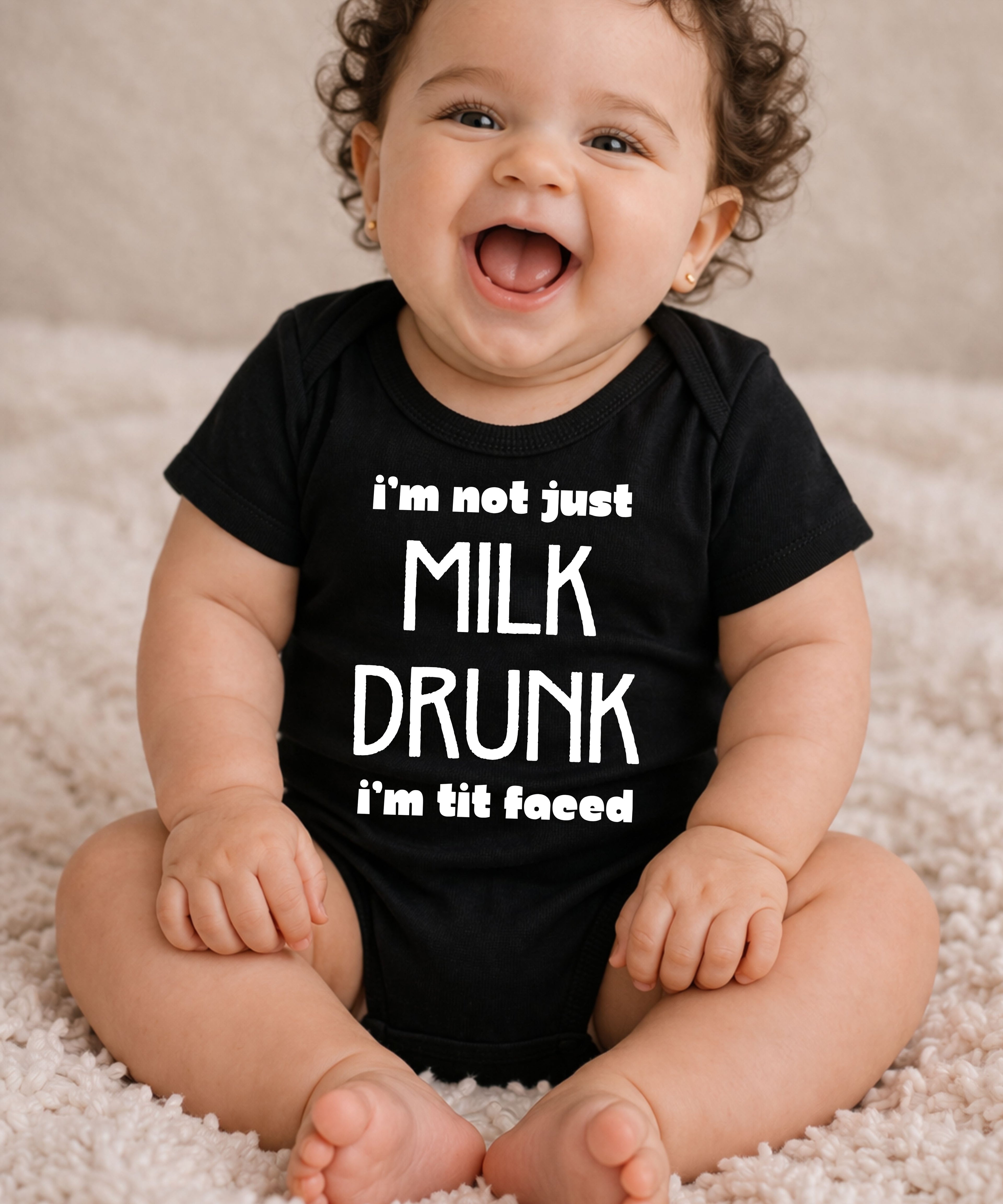 Milk Drunk/Tit Faced Baby Bodysuit