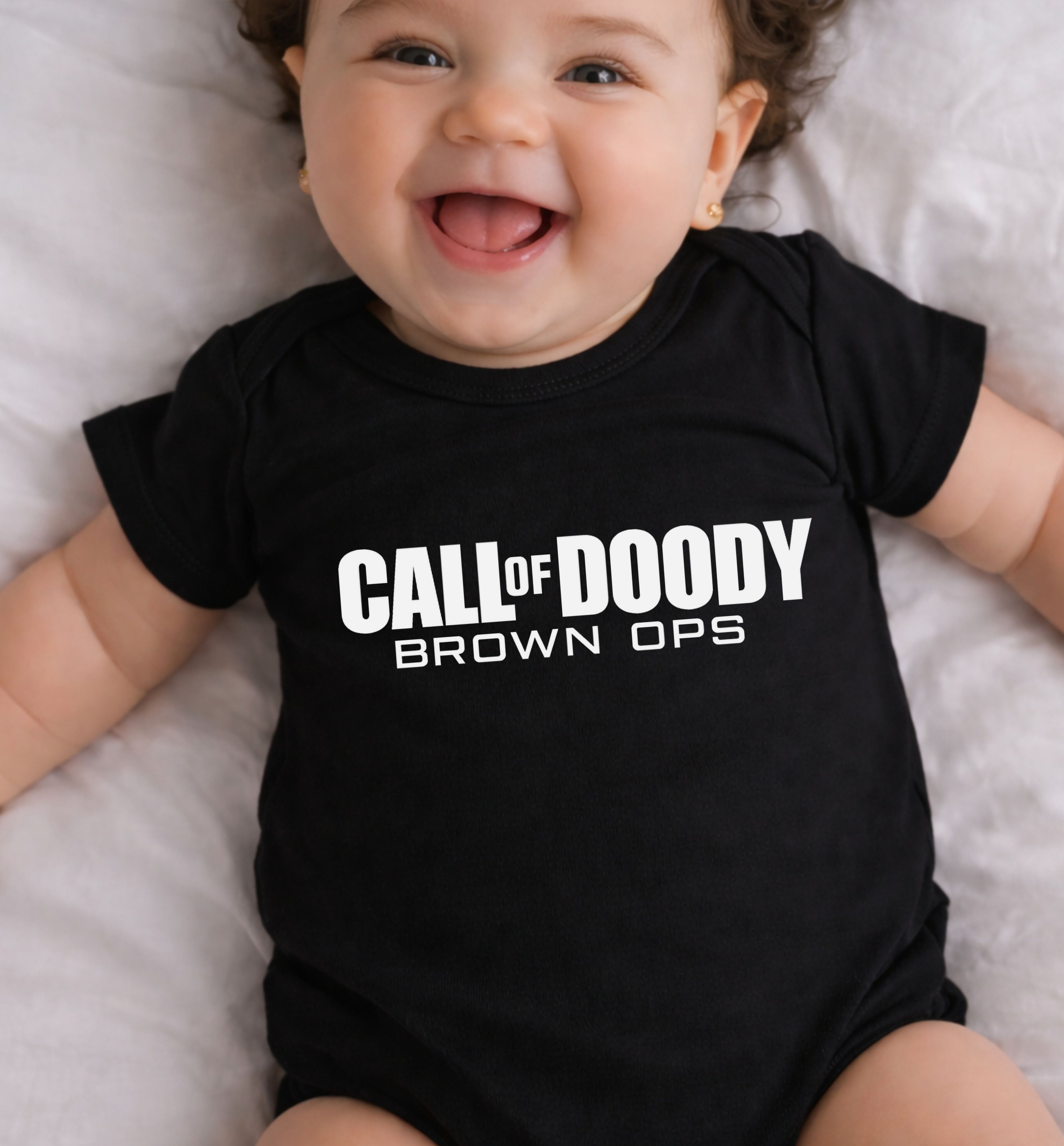 Call Of Doody Brown Ops Baby Bodysuit