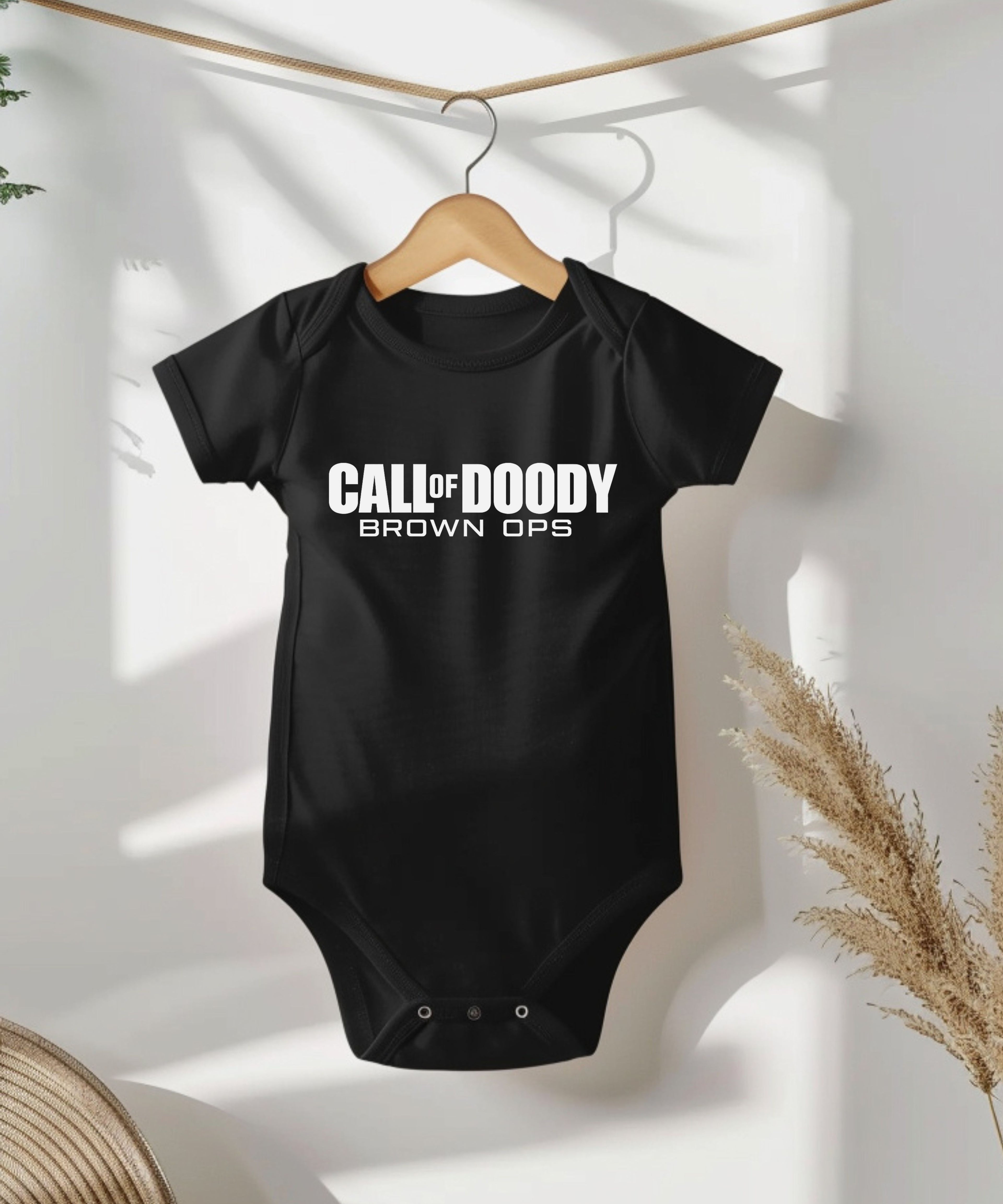 Call Of Doody Brown Ops Baby Bodysuit