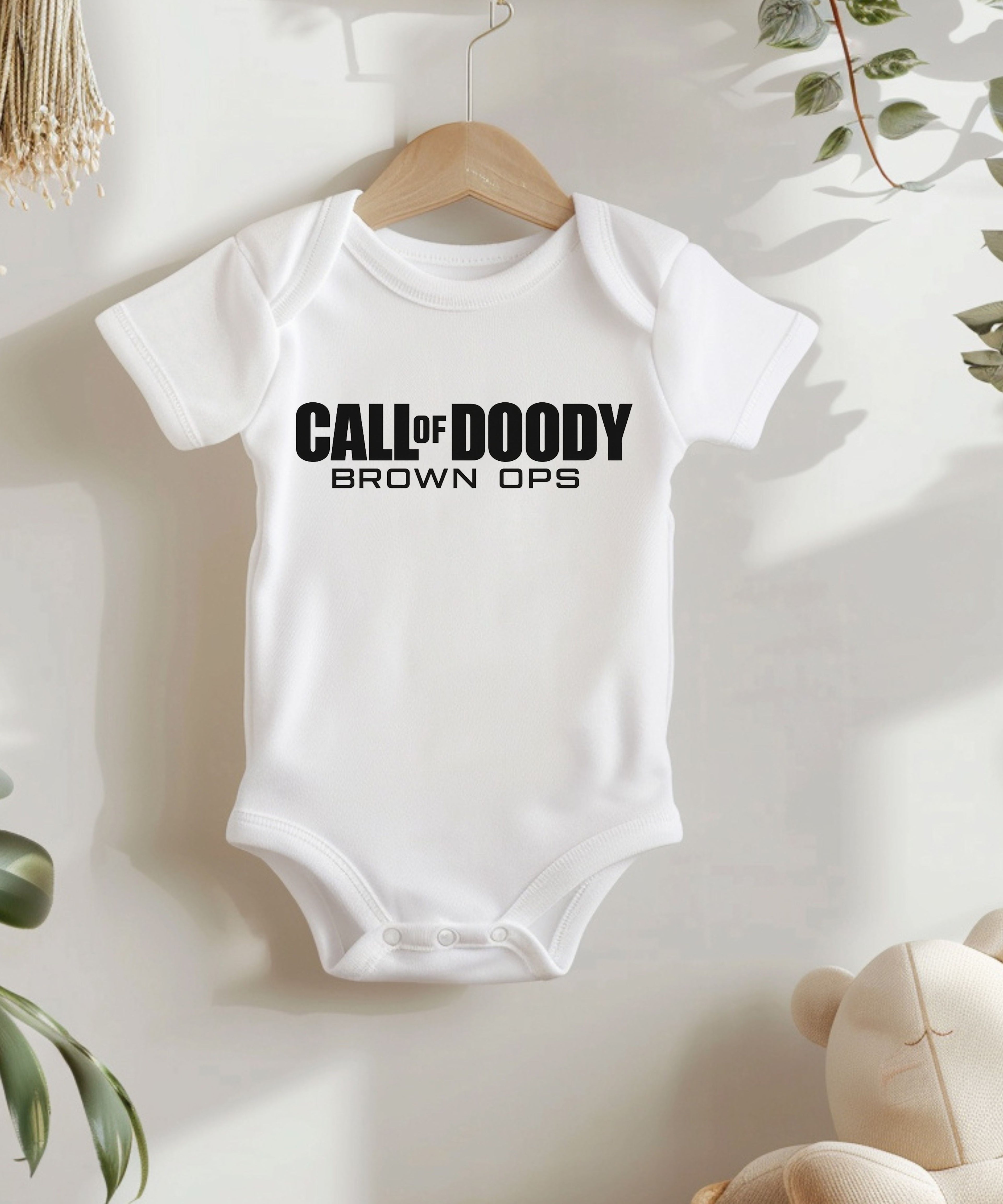 Call Of Doody Brown Ops Baby Bodysuit