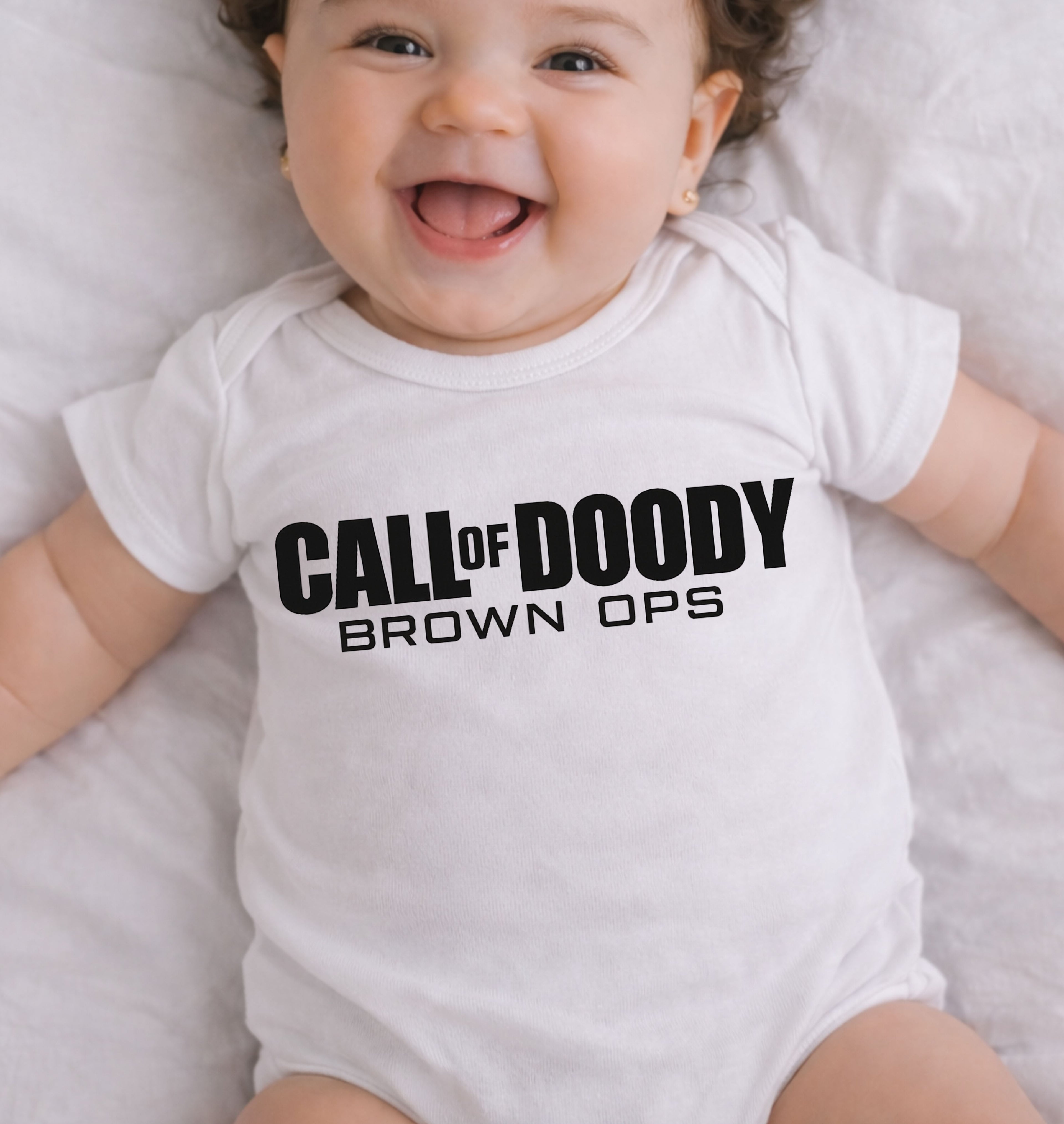 Call Of Doody Brown Ops Baby Bodysuit