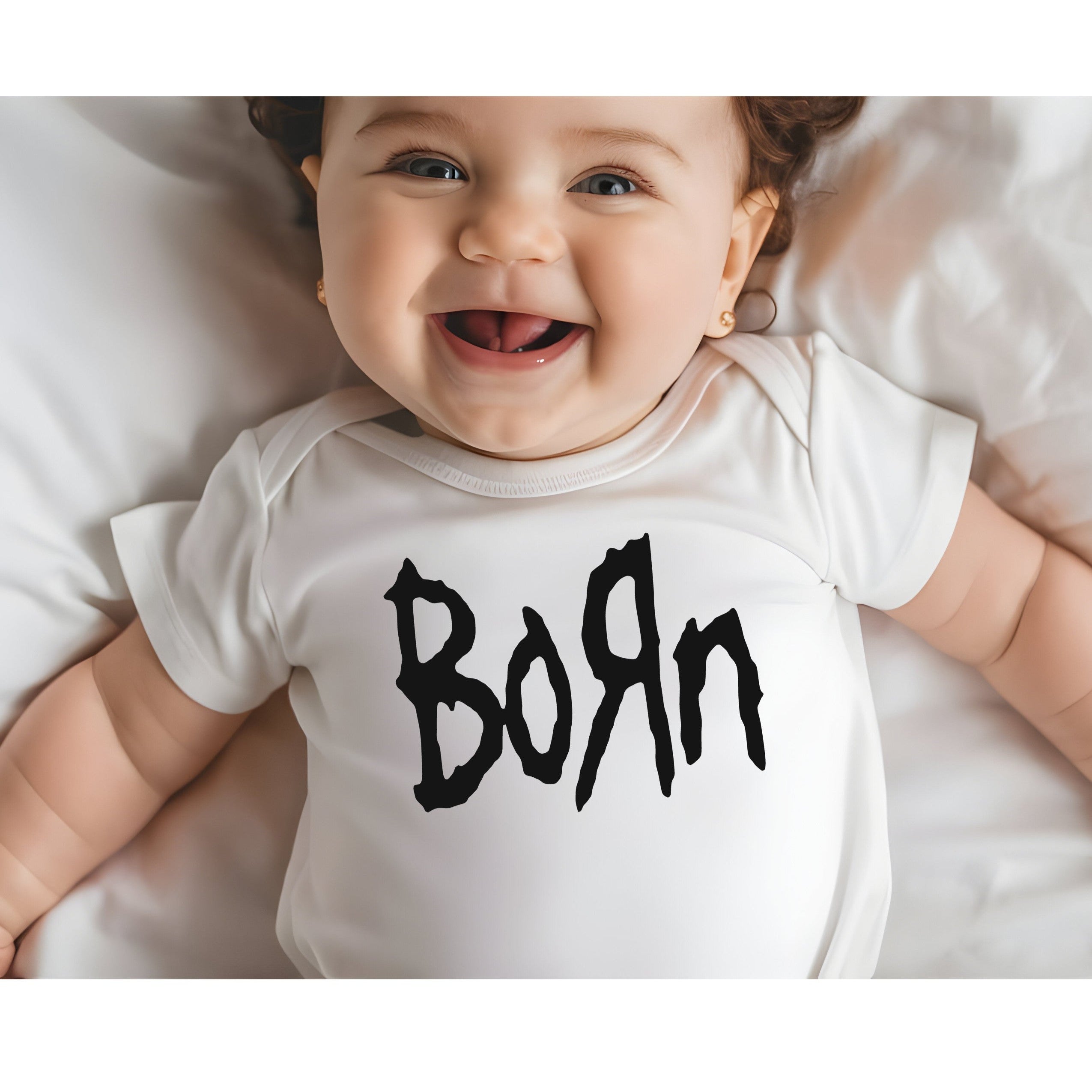 Metal Inspired Born Infant Bodysuit, Baby Shower Gift, Korn Fans Gift  *For U.S Residents Ordering