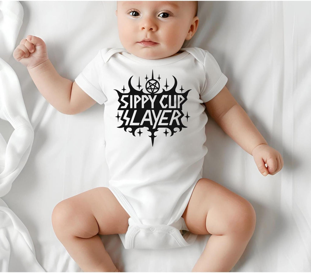 Sippy Cup Slayer Baby Bodysuit
