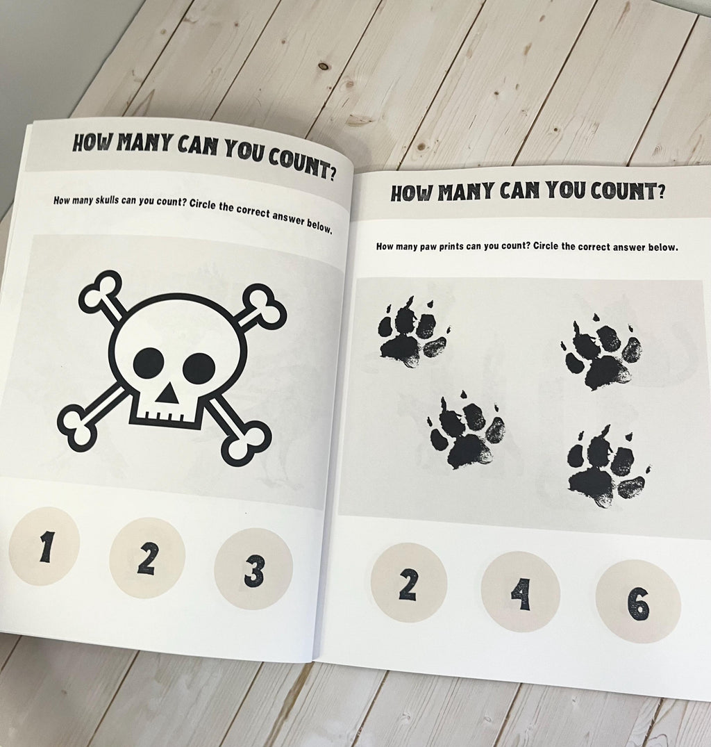 Little Rebel Toddler Workbook- Activity Book for ABC’s, Numbers, Tracing, Colours etc Gothic Style, 92 Page Printed Workbook For Alt Parents