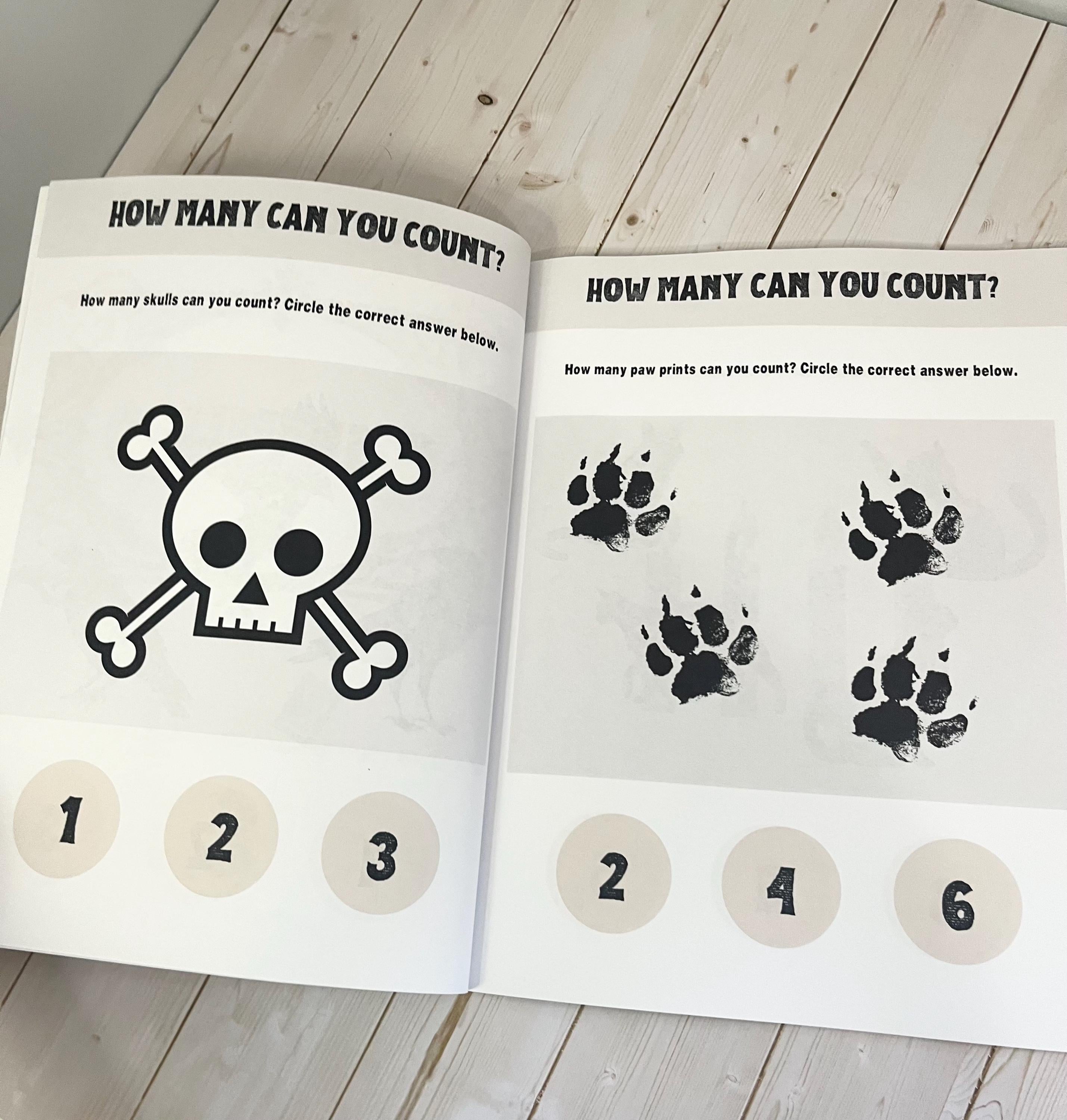 Little Rebel Toddler Workbook- Activity Book for ABC’s, Numbers, Tracing, Colours etc Gothic Style, 92 Page Printed Workbook For Alt Parents