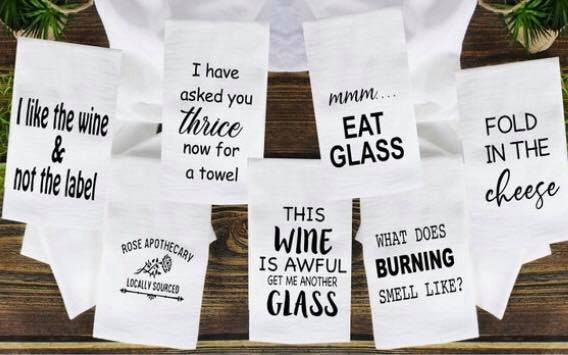 Schitts Creek Kitchen Towel: Custom Cotton Tea Towel - Funny Sayings