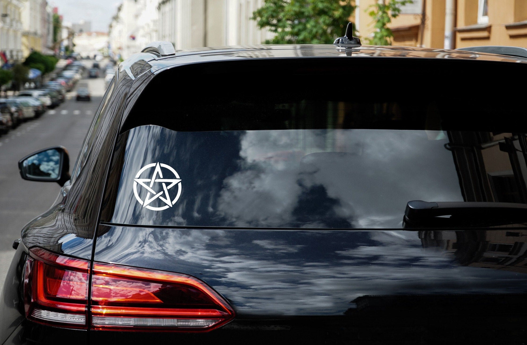Pentacle Vinyl Decal: Witch Wiccan Protection Symbol