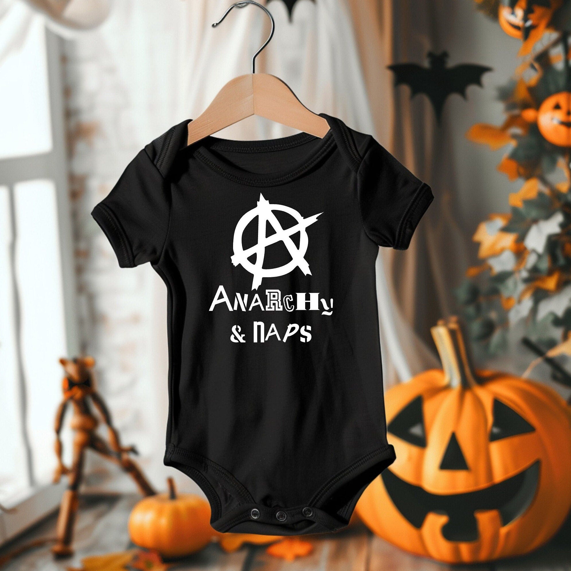 Anarchy & Naps Baby Bodysuit: Punk Rock Fan Gift