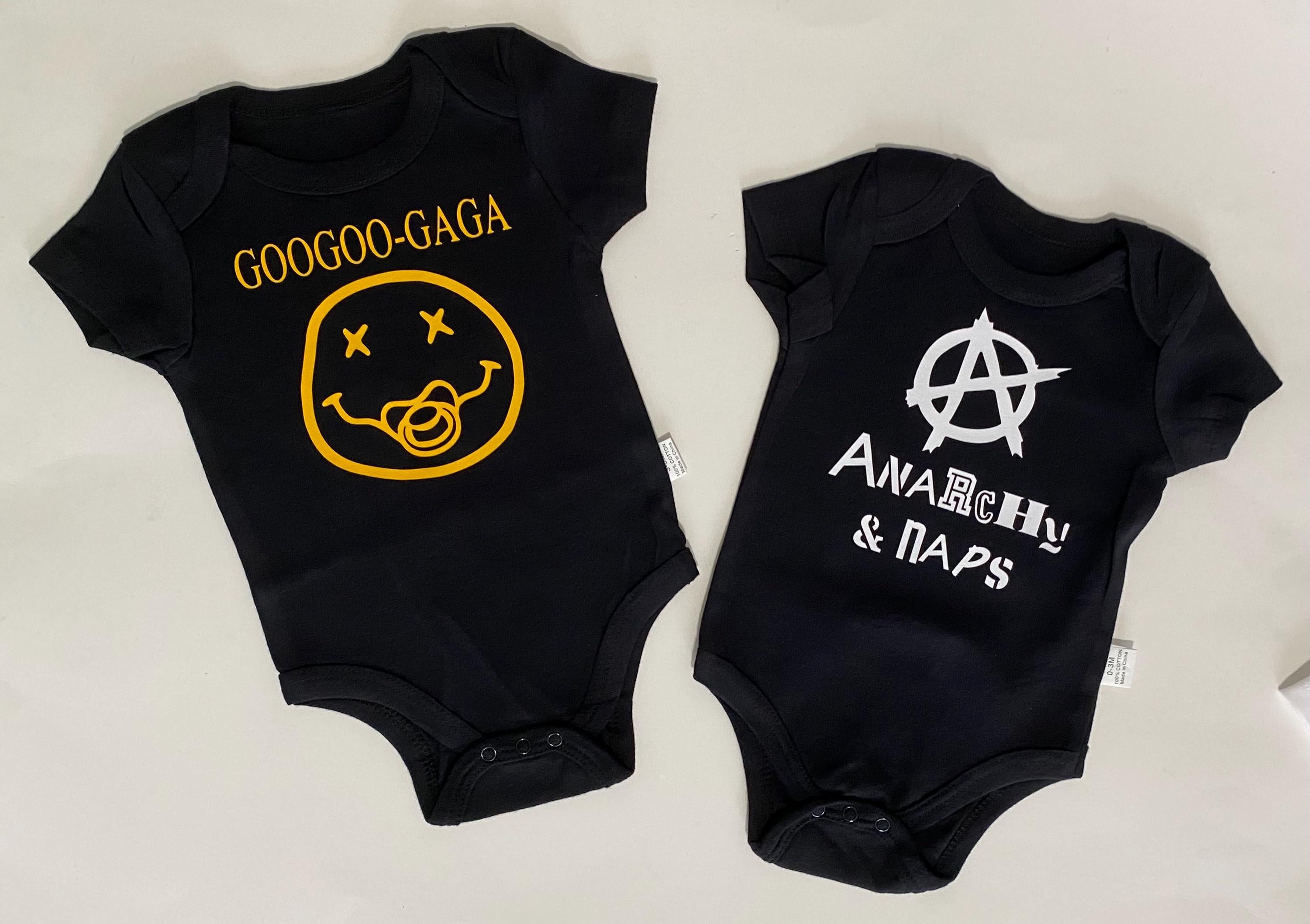 Anarchy & Naps Baby Bodysuit: Punk Rock Fan Gift