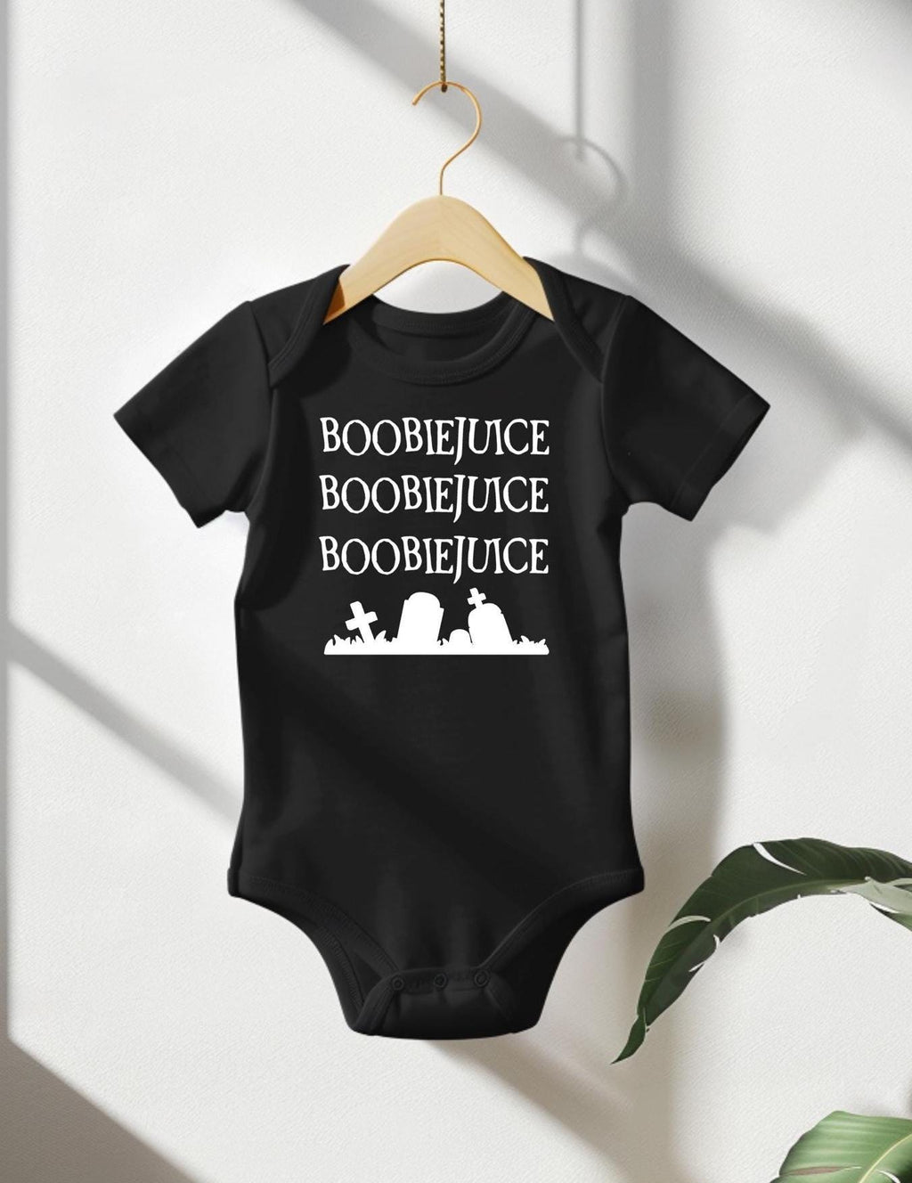 BoobieJuice Halloween Baby Bodysuit: Funny Beetle Juice Fan Gift