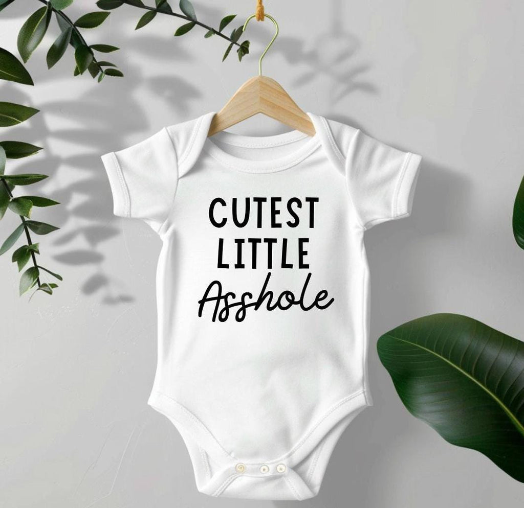 Cutest Little Asshole Funny Baby Bodysuit- Baby Shower Gift Idea