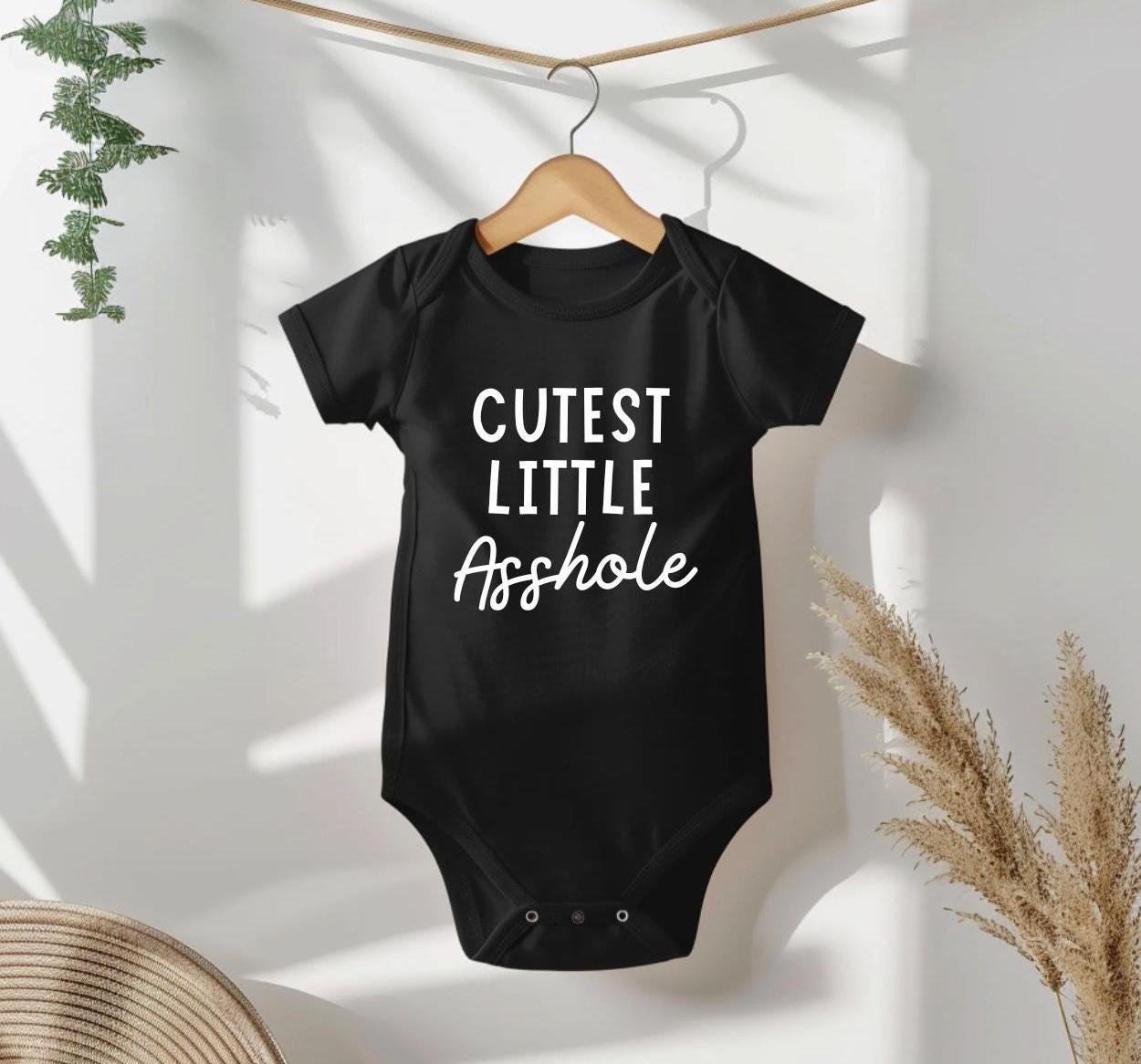 Cutest Little Asshole Funny Baby Bodysuit- Baby Shower Gift Idea