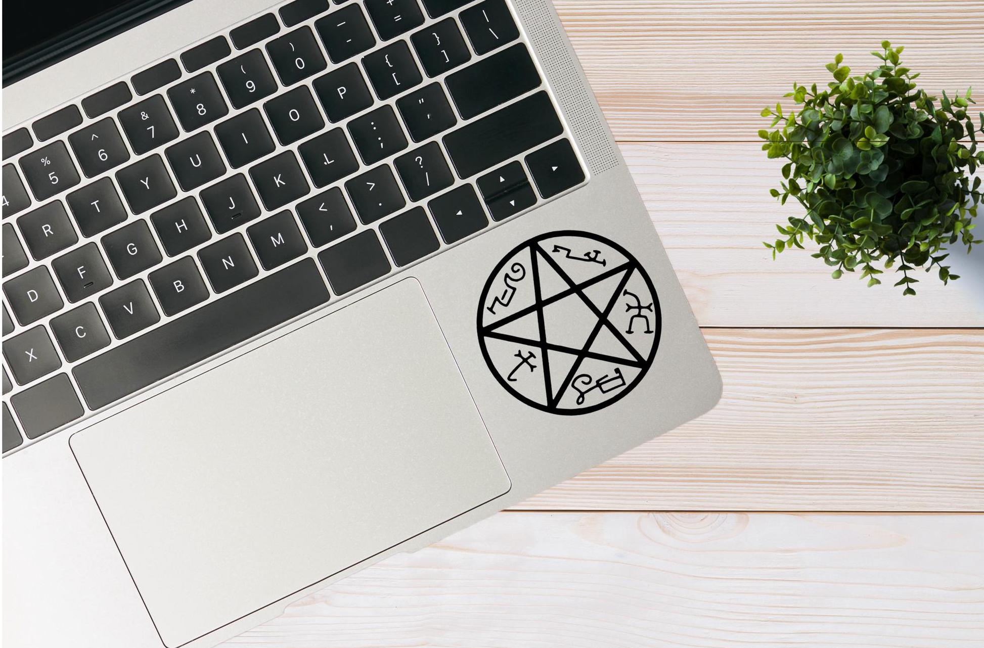 Devil's Trap Vinyl Decal: Supernatural Car, Laptop, Wall Art