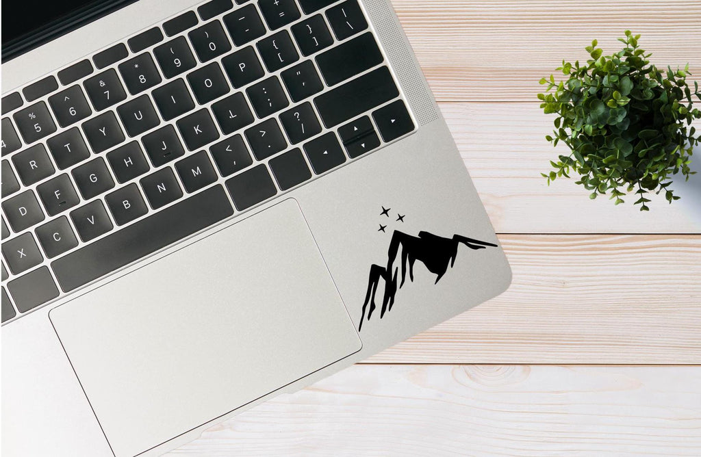 Moonlit Mountain Vinyl Decal: Fantasy Scene for Vehicle, Laptop, Wall