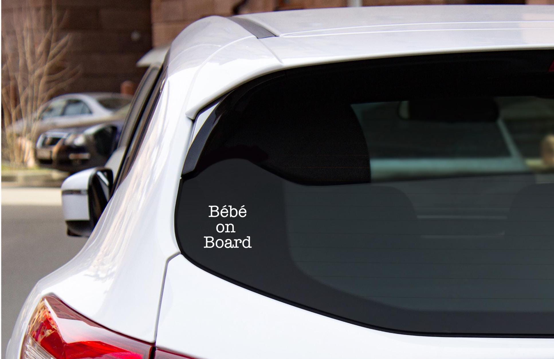 Bébé On Board Vinyl Decal: Car/Truck New Baby Announcement