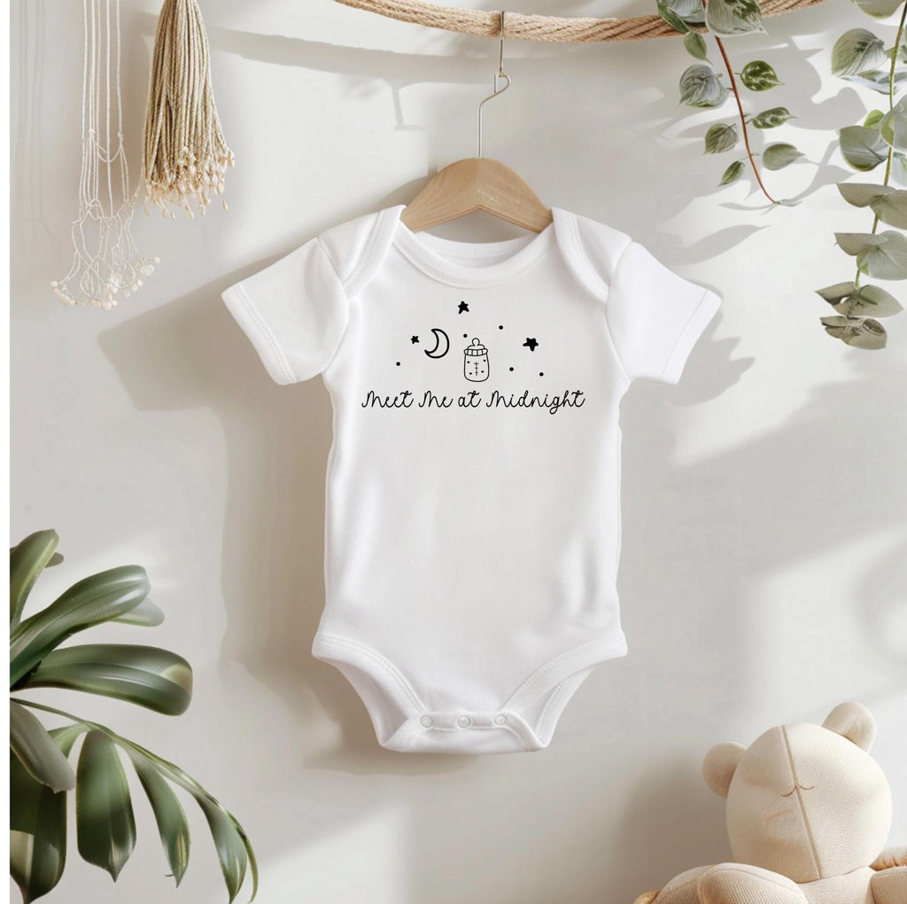 Midnight Bottle Baby Bodysuit: Funny New Mom Gift