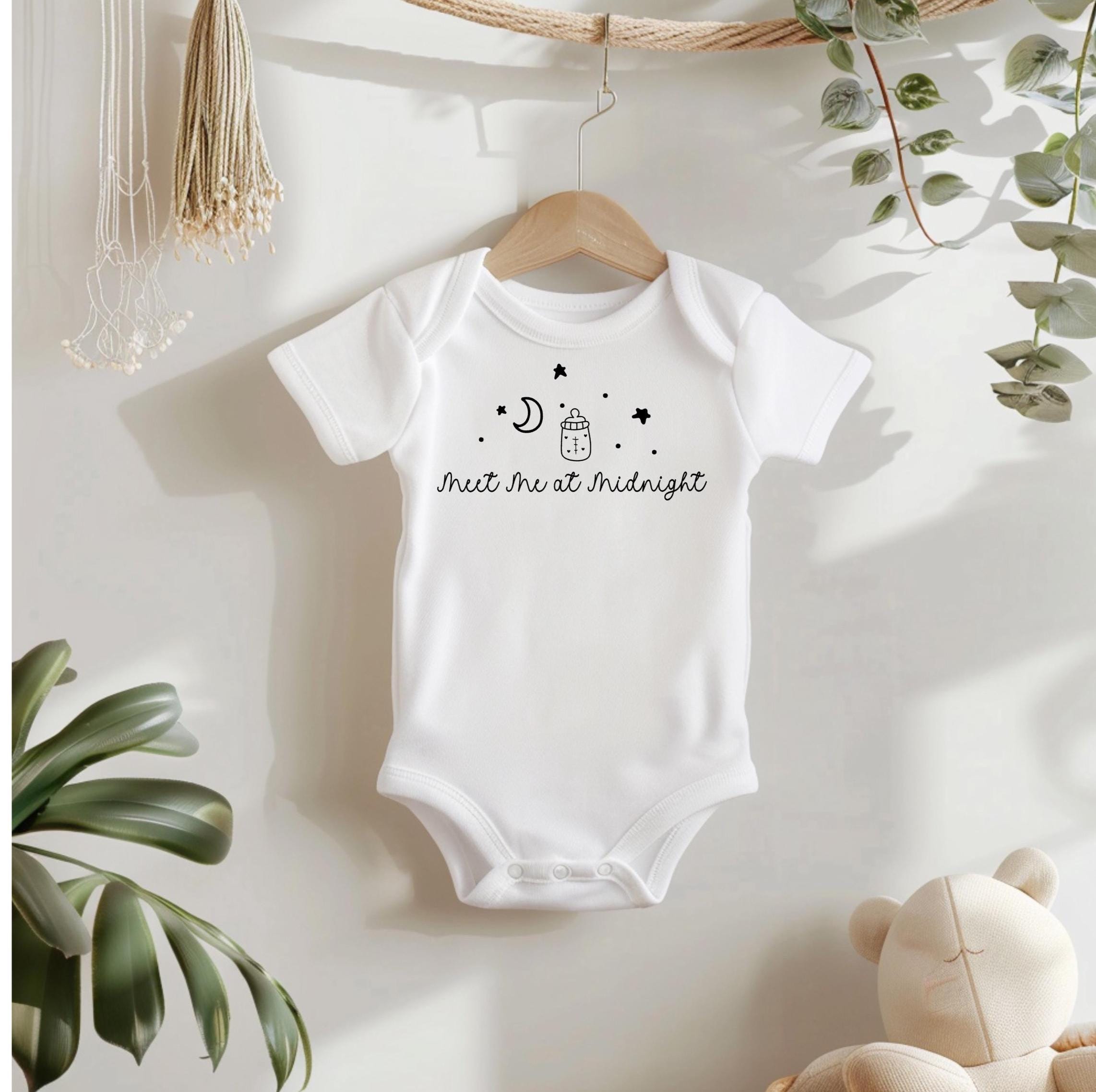 Midnight Bottle Baby Bodysuit: Funny New Mom Gift