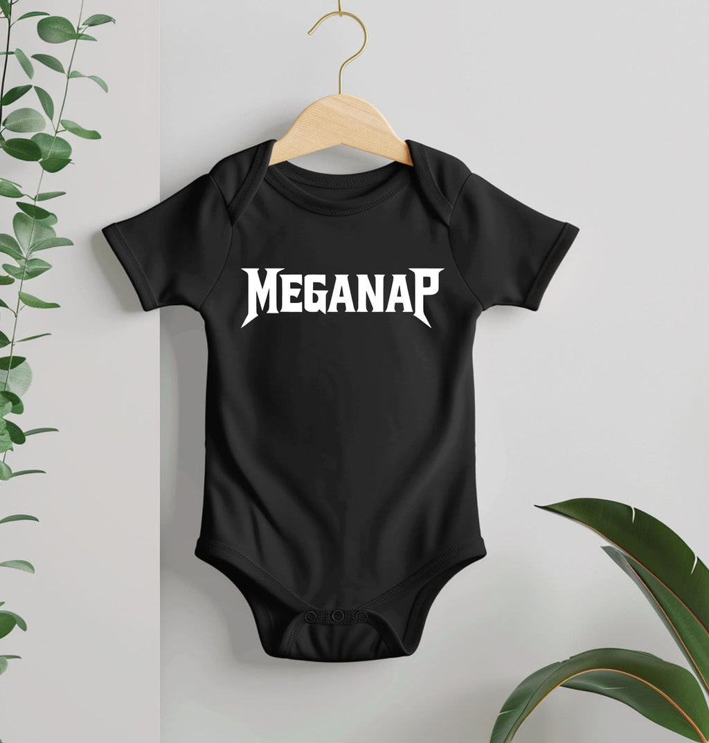 Mega Nap Baby Bodysuit: Metal Rock Fan Gift
