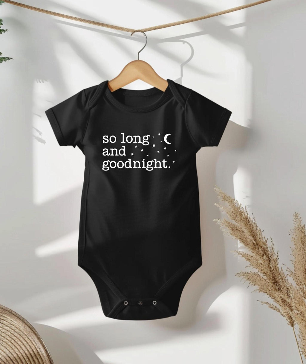 So Long and Goodnight Baby Bodysuit Unique Shower Gift