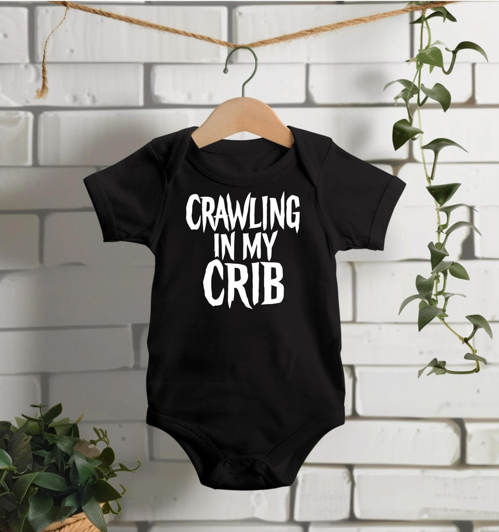 Crawling In My Crib Baby Bodysuit
