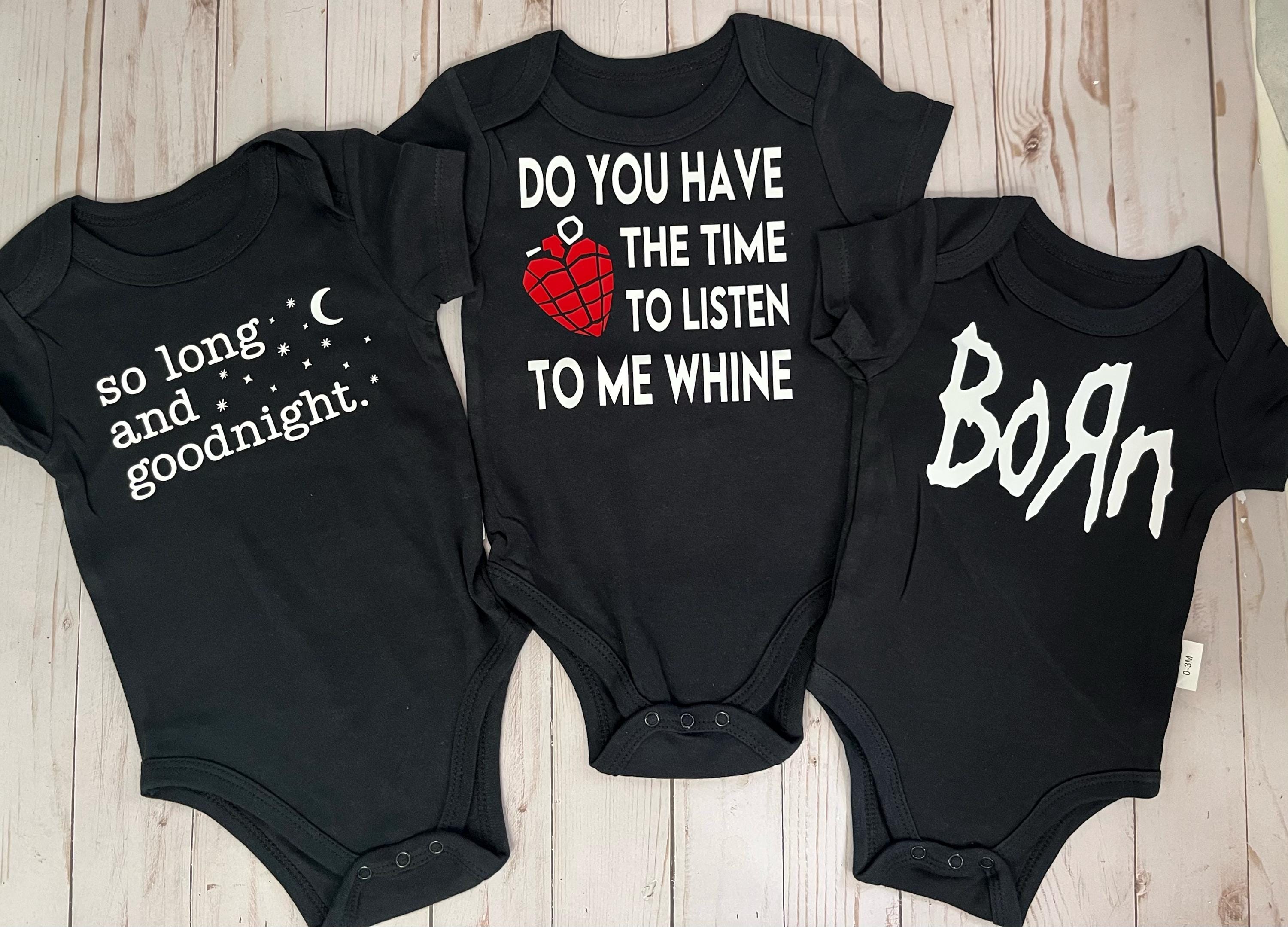 Alt Baby Bodysuit Gift Set: Metal Rock Fan, 100% Cotton