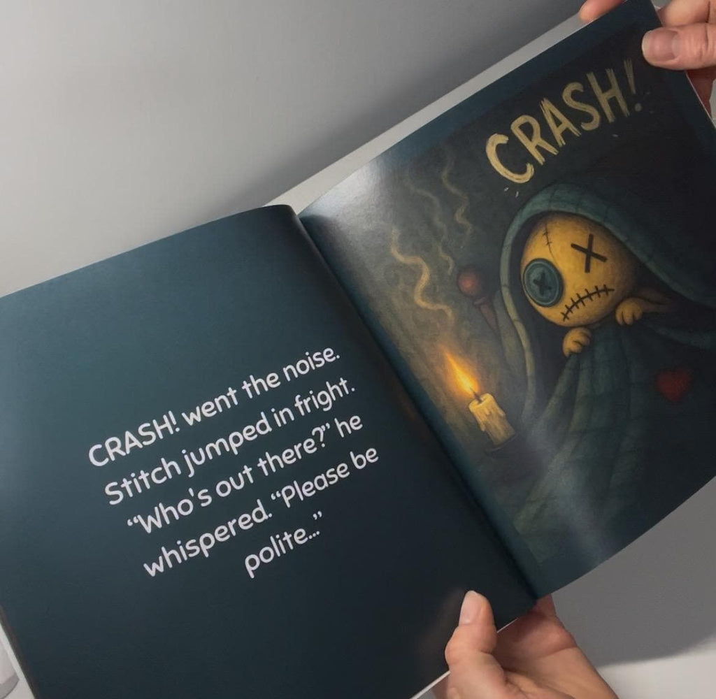 Stitch and the Shadowy Hall: Kids Book About Overcoming Fear of the Dark