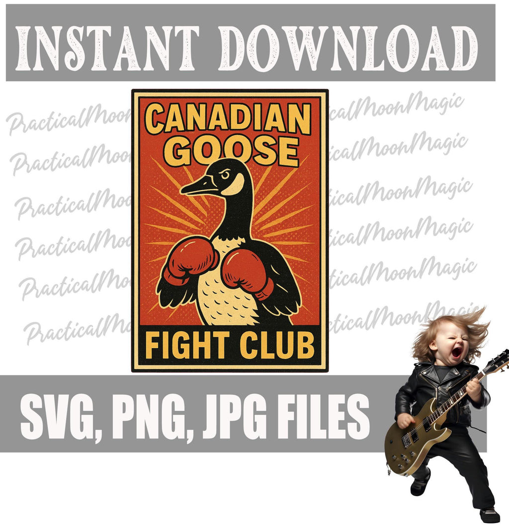 Canadian Goose Fight Club: Digital Download SVG, PNG, JPG