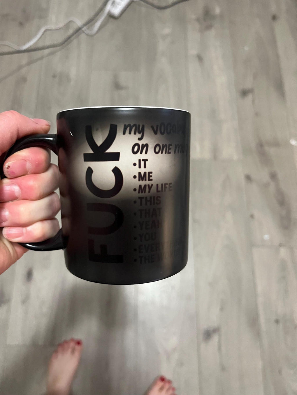Colour Changing Magic Mug Revealing Hilarious Swearing F*ck Sayings- 12 oz