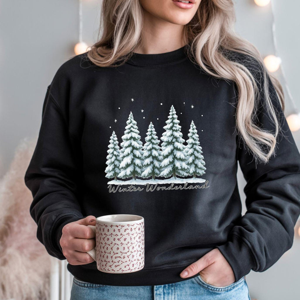 Winter Wonderland Sweatshirt: Snowy Vibes - Gildan Crewneck