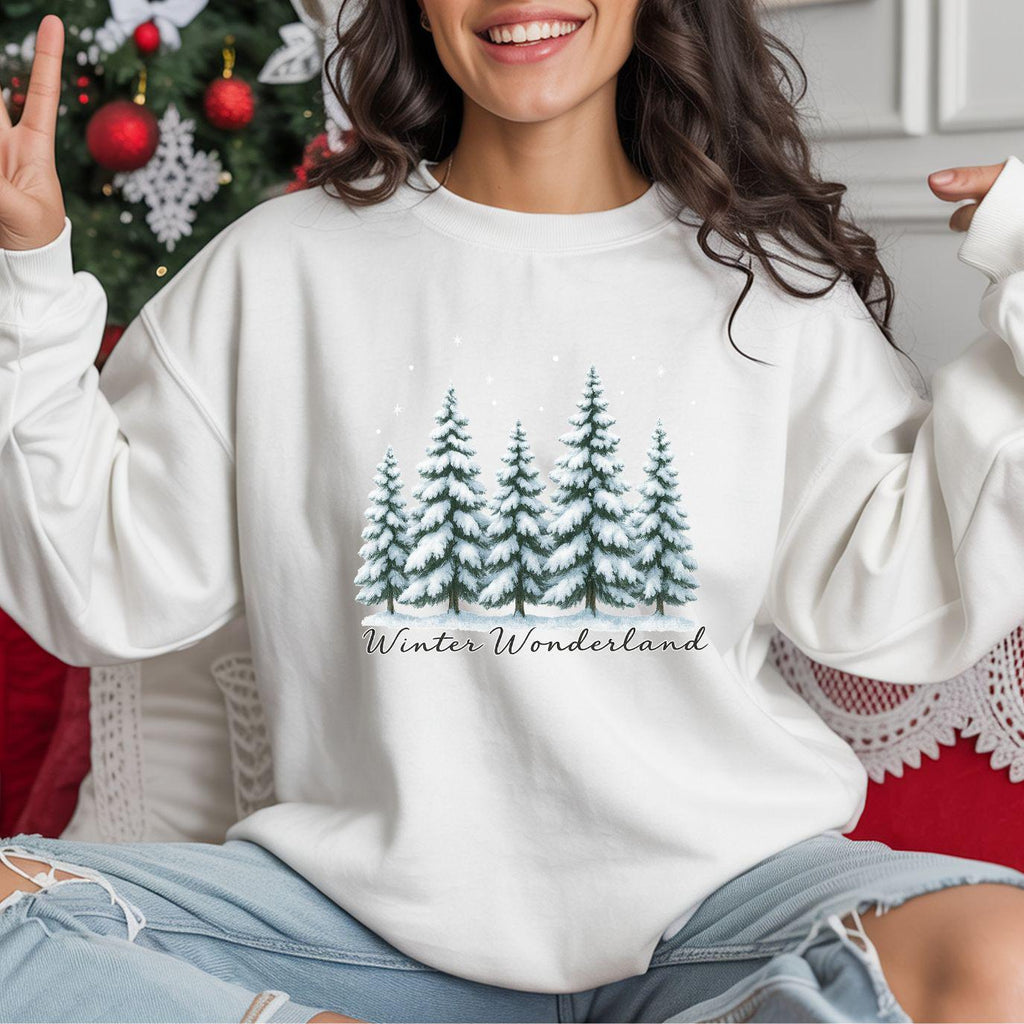 Winter Wonderland Sweatshirt: Snowy Vibes - Gildan Crewneck