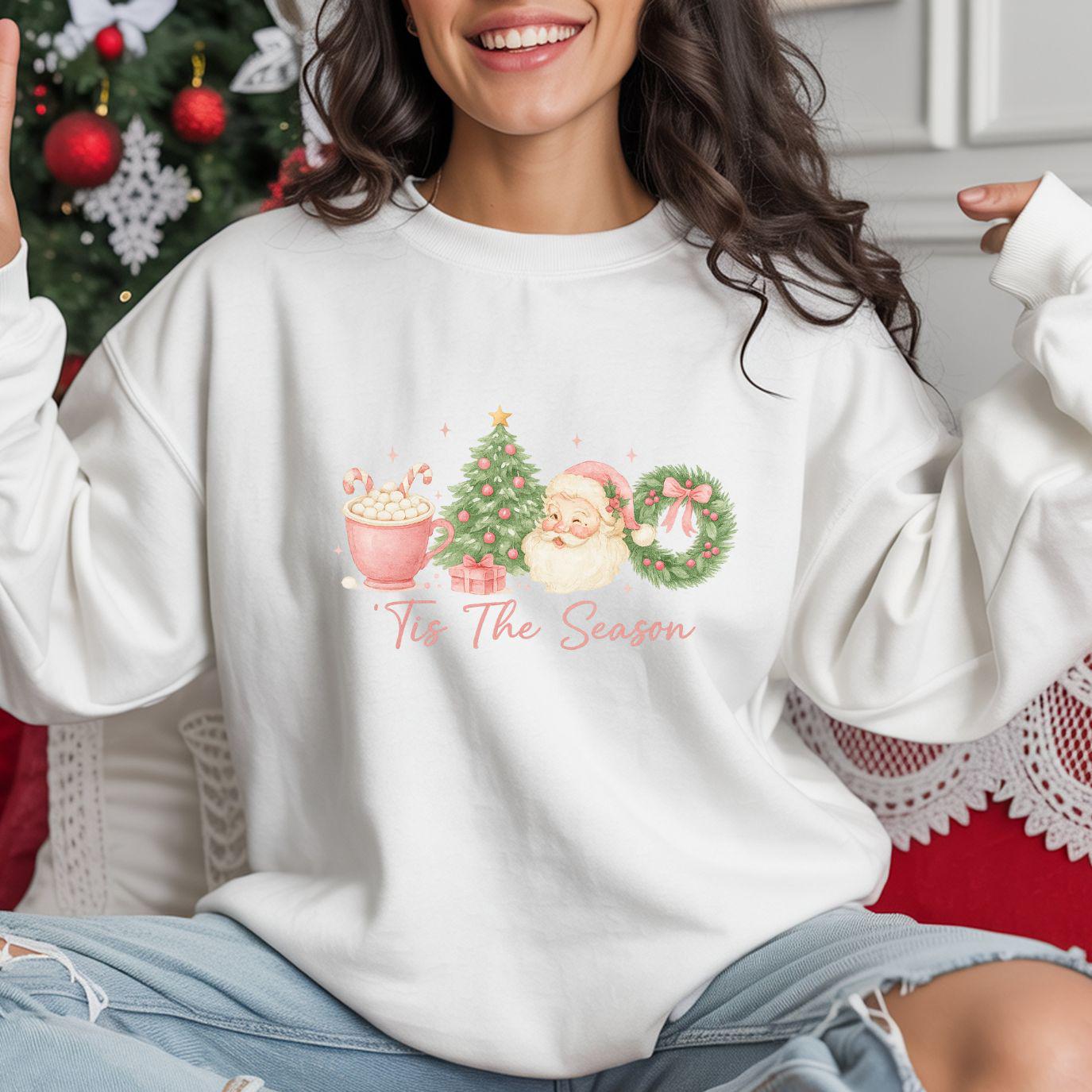 Tis The Season Christmas Sweatshirt: Crewneck Sweater Weather