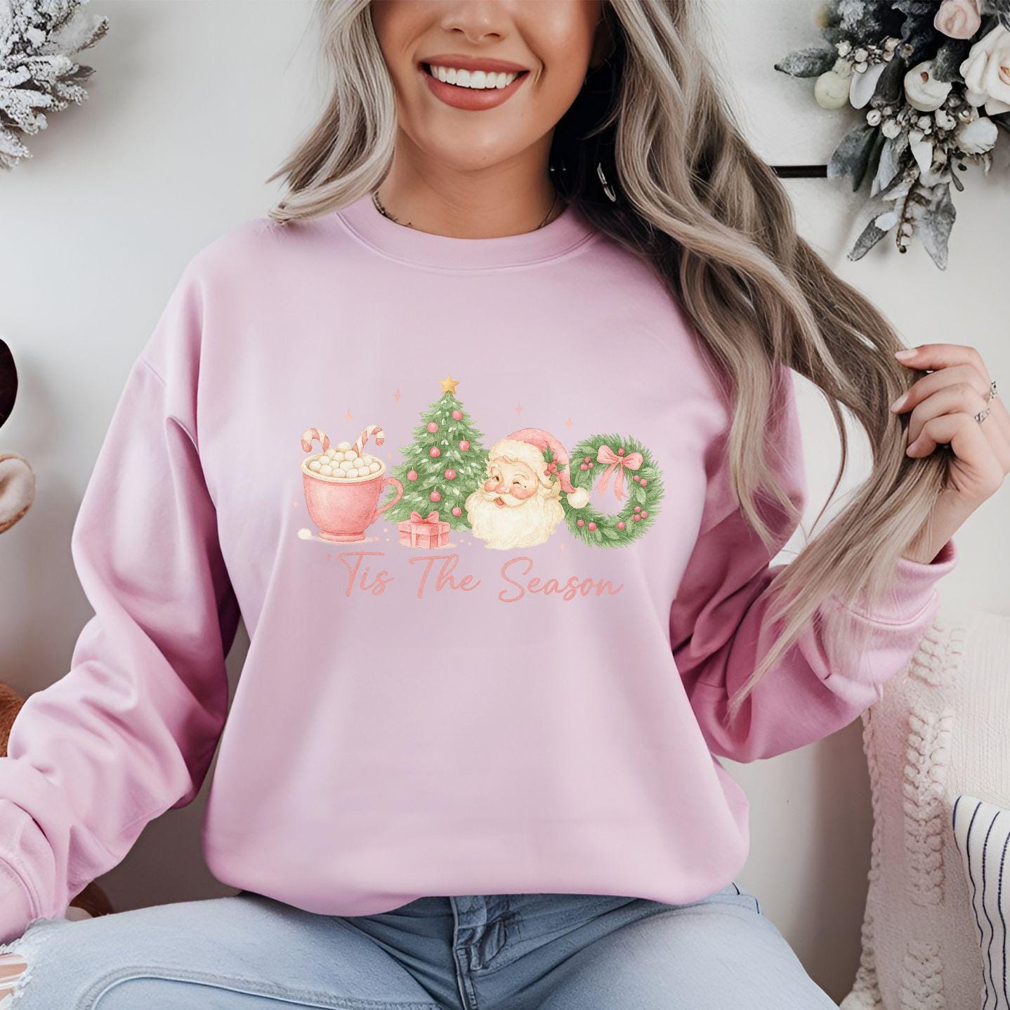 Tis The Season Christmas Sweatshirt: Crewneck Sweater Weather