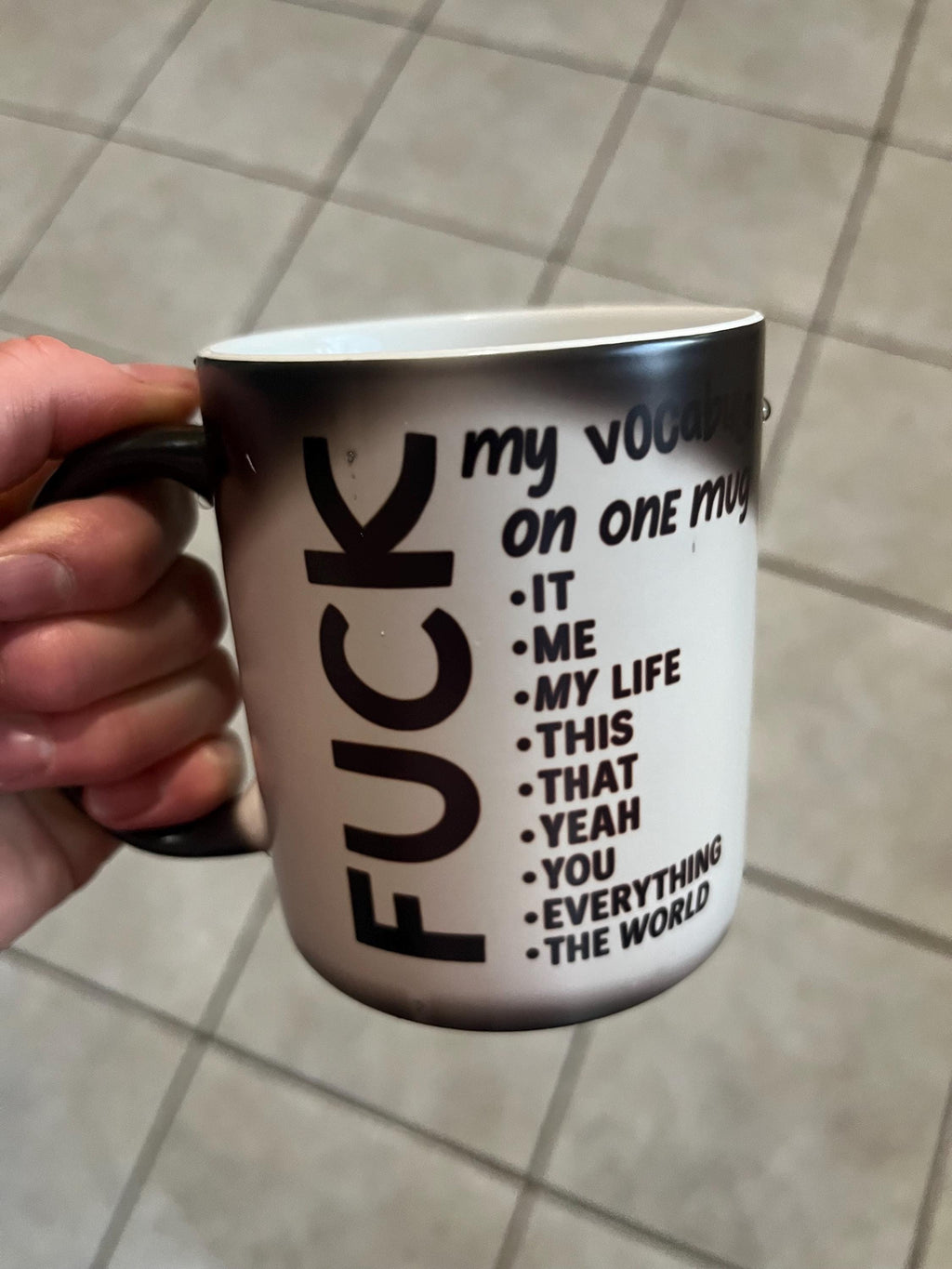 Colour Changing Magic Mug Revealing Hilarious Swearing F*ck Sayings- 12 oz