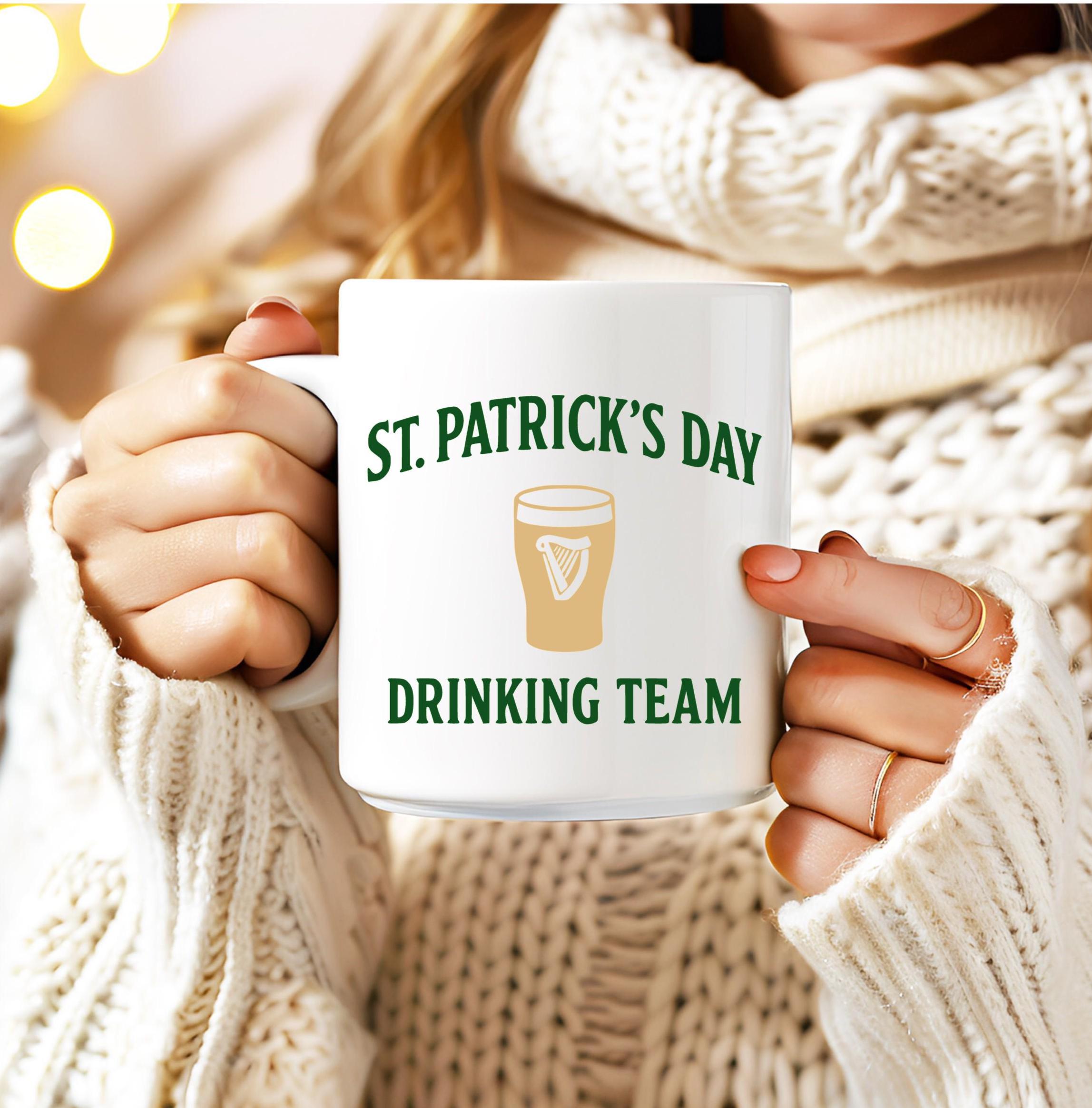 St Patrick's Day Drinking Team Design: SVG PNG JPG (Digital Download)