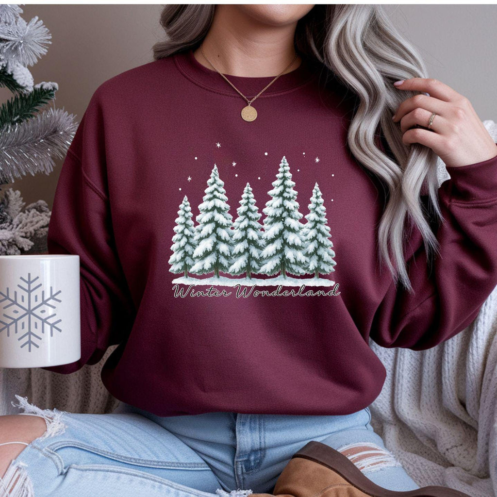 Winter Wonderland Sweatshirt: Snowy Vibes - Gildan Crewneck