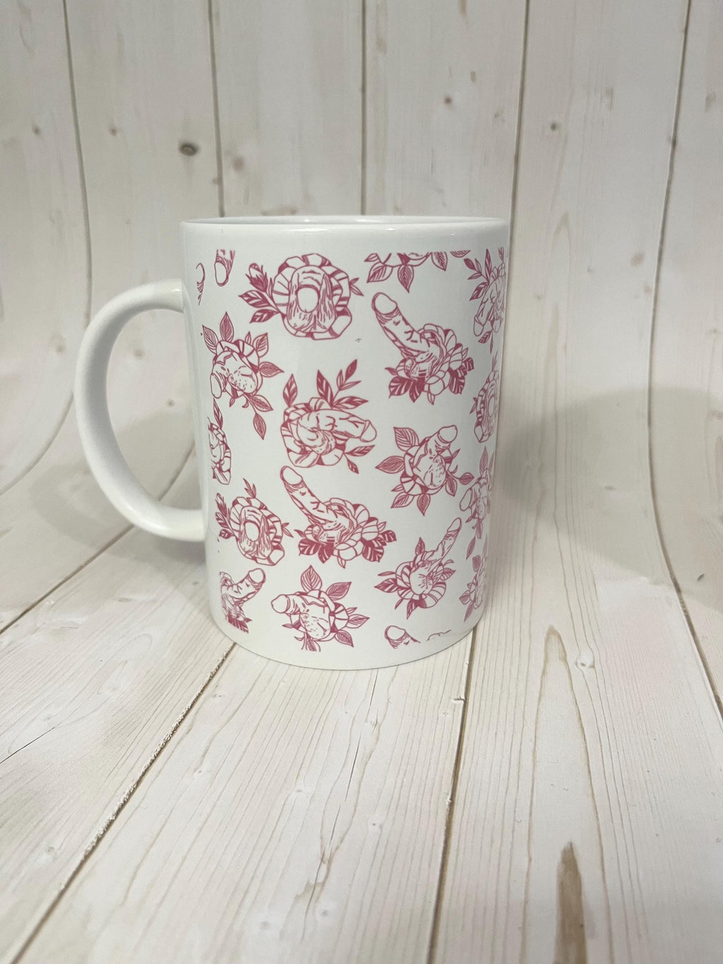 Adult Humor Rude Blooms Coffee Mug- Naughty Botanical Mug