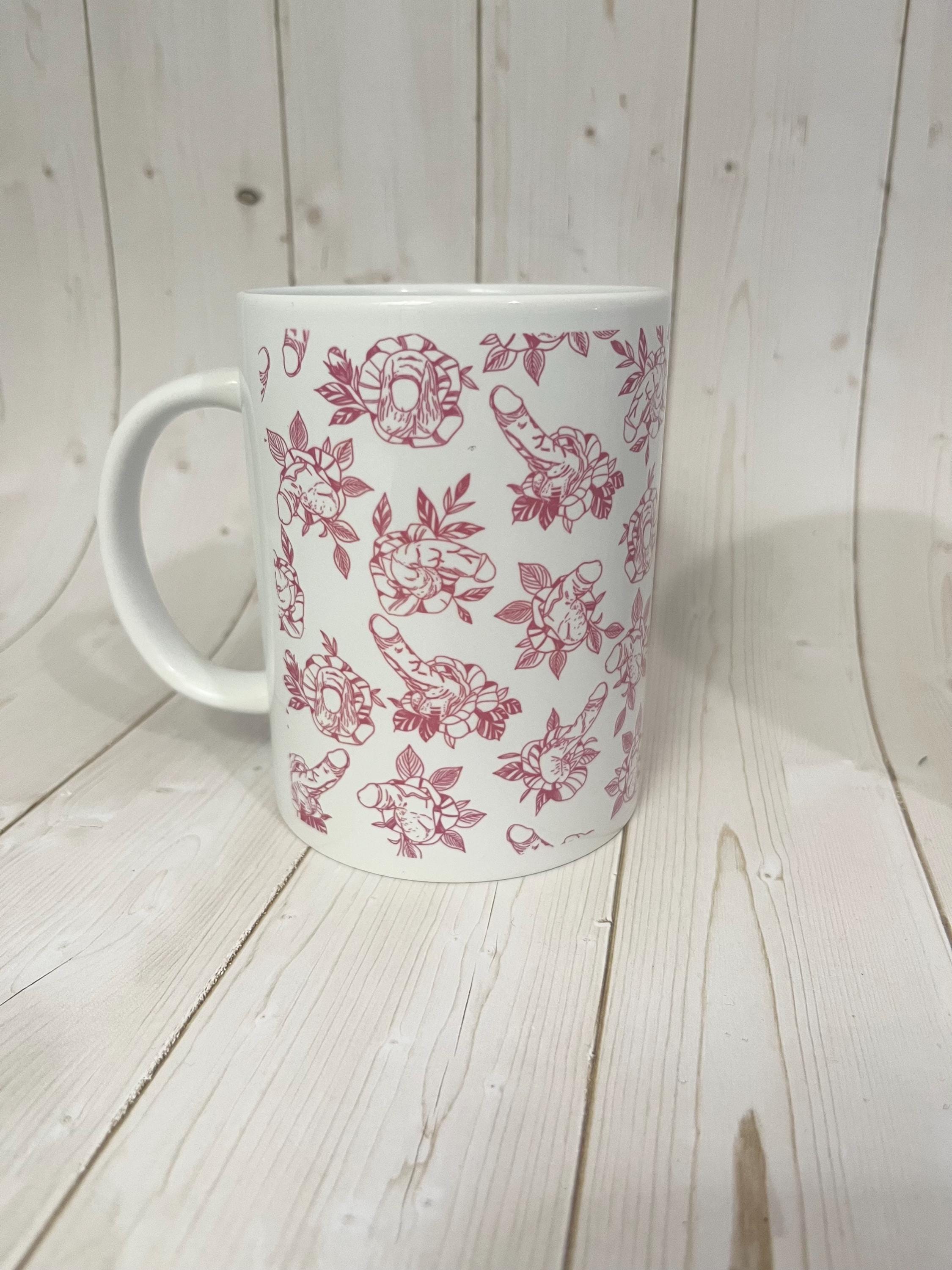 Adult Humor Rude Blooms Coffee Mug- Naughty Botanical Mug