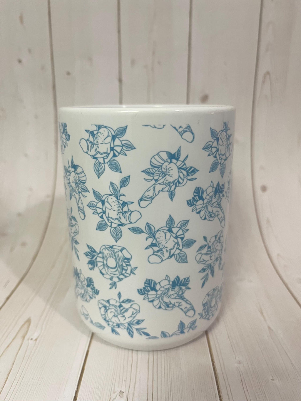 Adult Humor Rude Blooms Coffee Mug- Naughty Botanical Mug