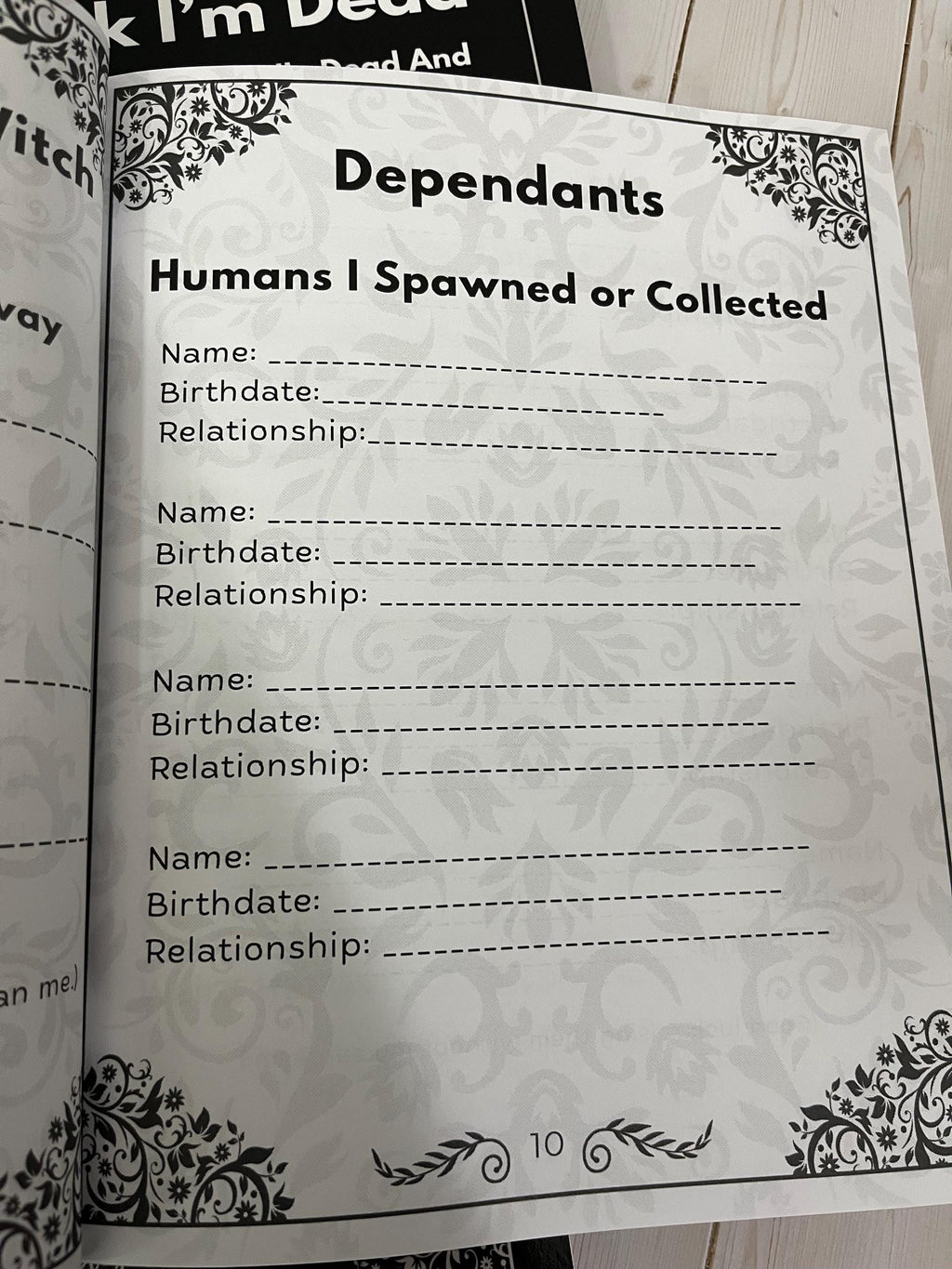 End Of Life Planner- Oh F*ck I’m Dead Hilarious Planner