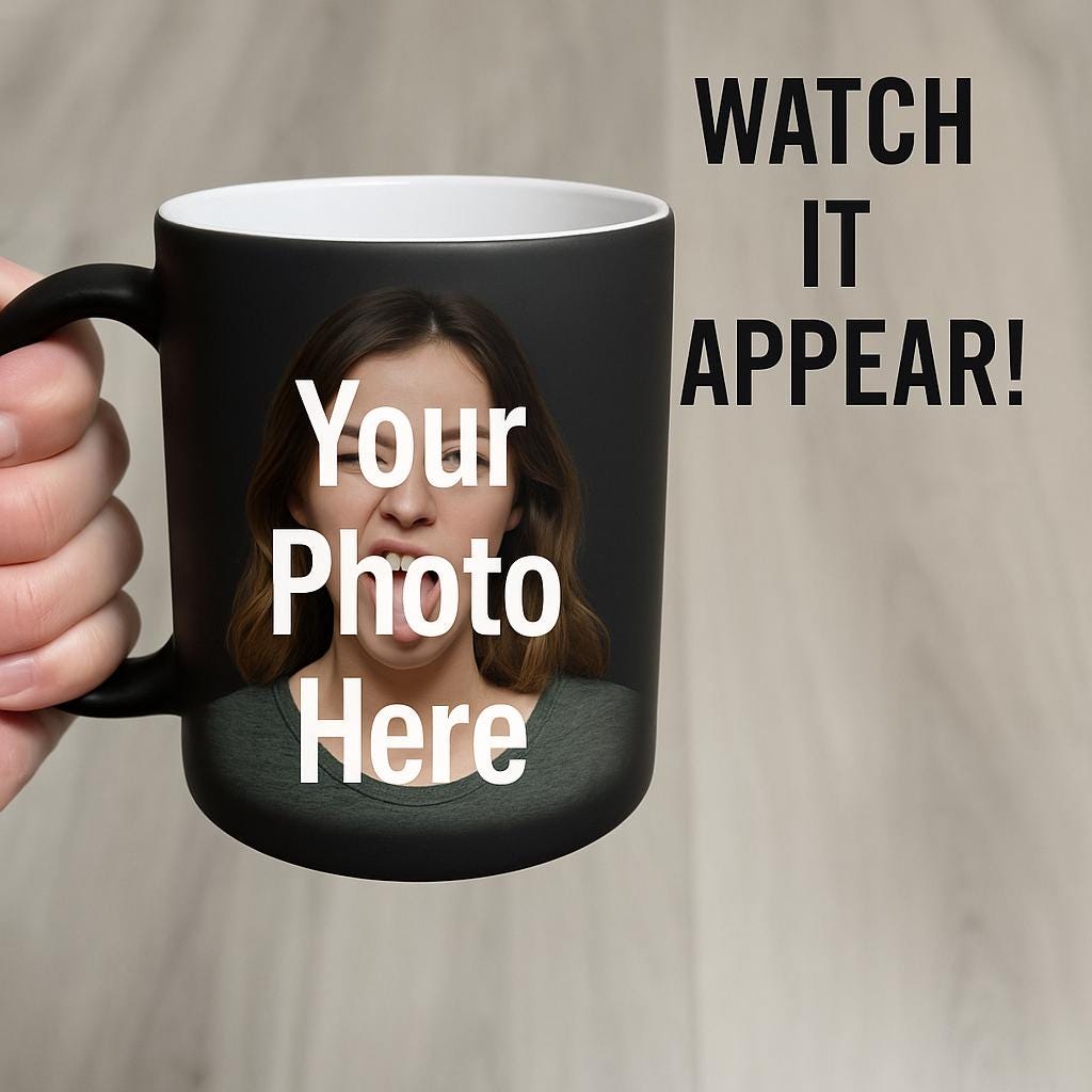 Colour Changing Magic Mug Revealing Your Custom Designs- Personalized Colour Change Mug