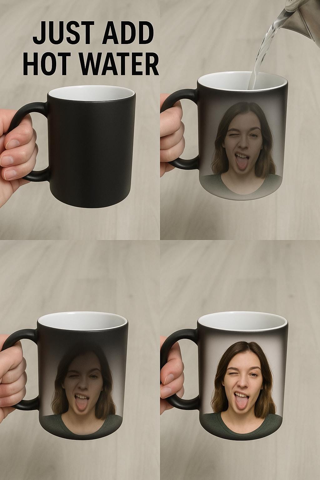 Colour Changing Magic Mug Revealing Your Custom Designs- Personalized Colour Change Mug