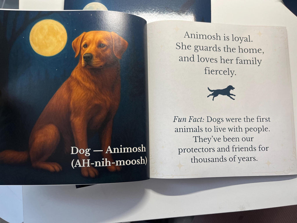 Anishinaabemowin Animal Names Book: Indigenous Learning, Métis Witch