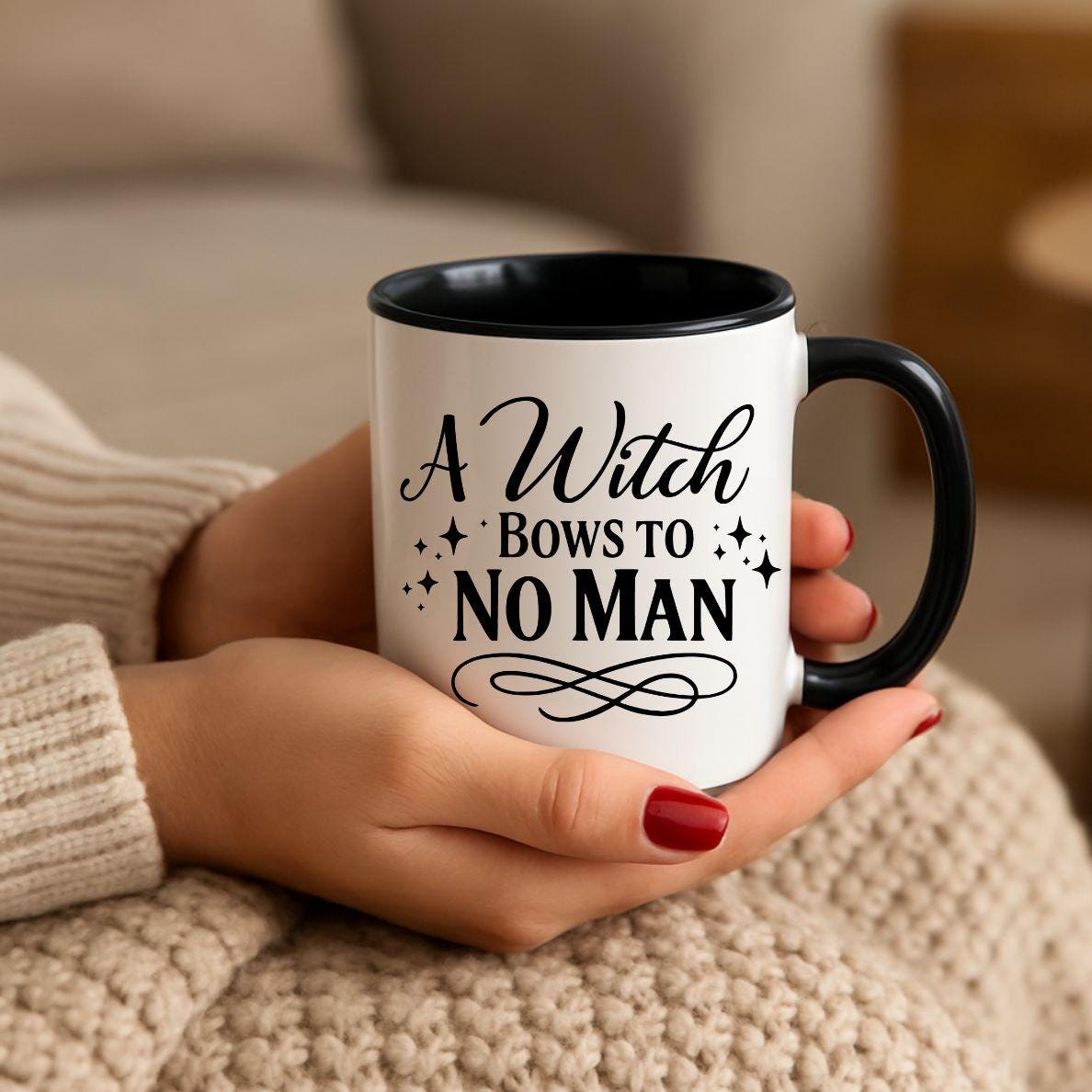 A Witch Bows To No Man SVG PNG (Digital Download)