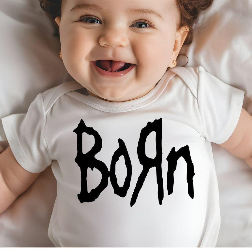 Born SVG PNG: Metal Fans Baby Design (Digital Download)