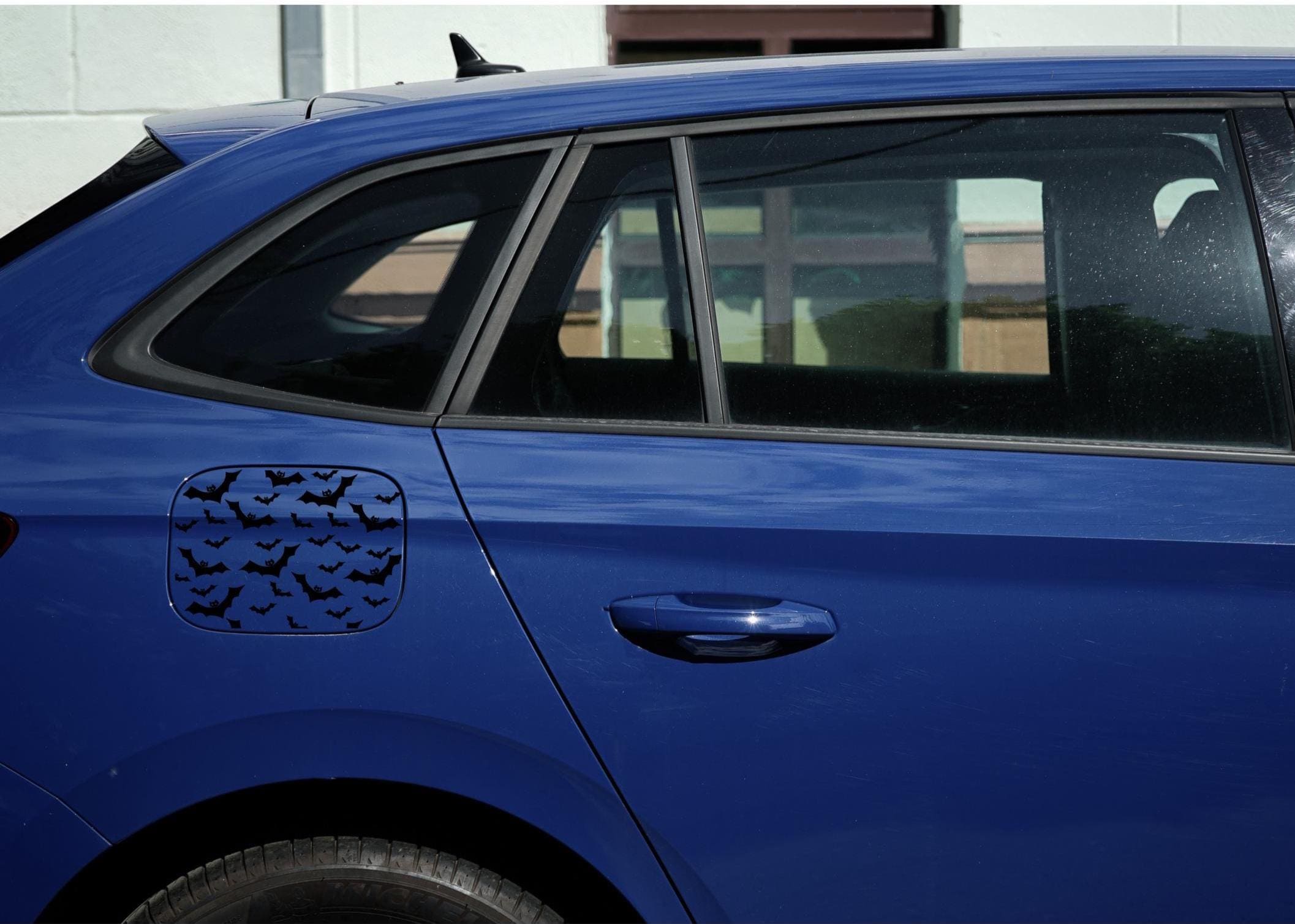 Bat Car Gas Cap Decals: Custom Cut Vinyl Sheets, Witchy Car Upgrade