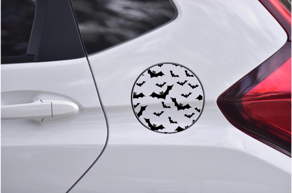 Bat Car Gas Cap Decals: Custom Cut Vinyl Sheets, Witchy Car Upgrade