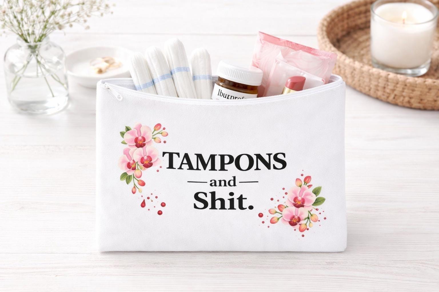 Funny Period Makeup Bag